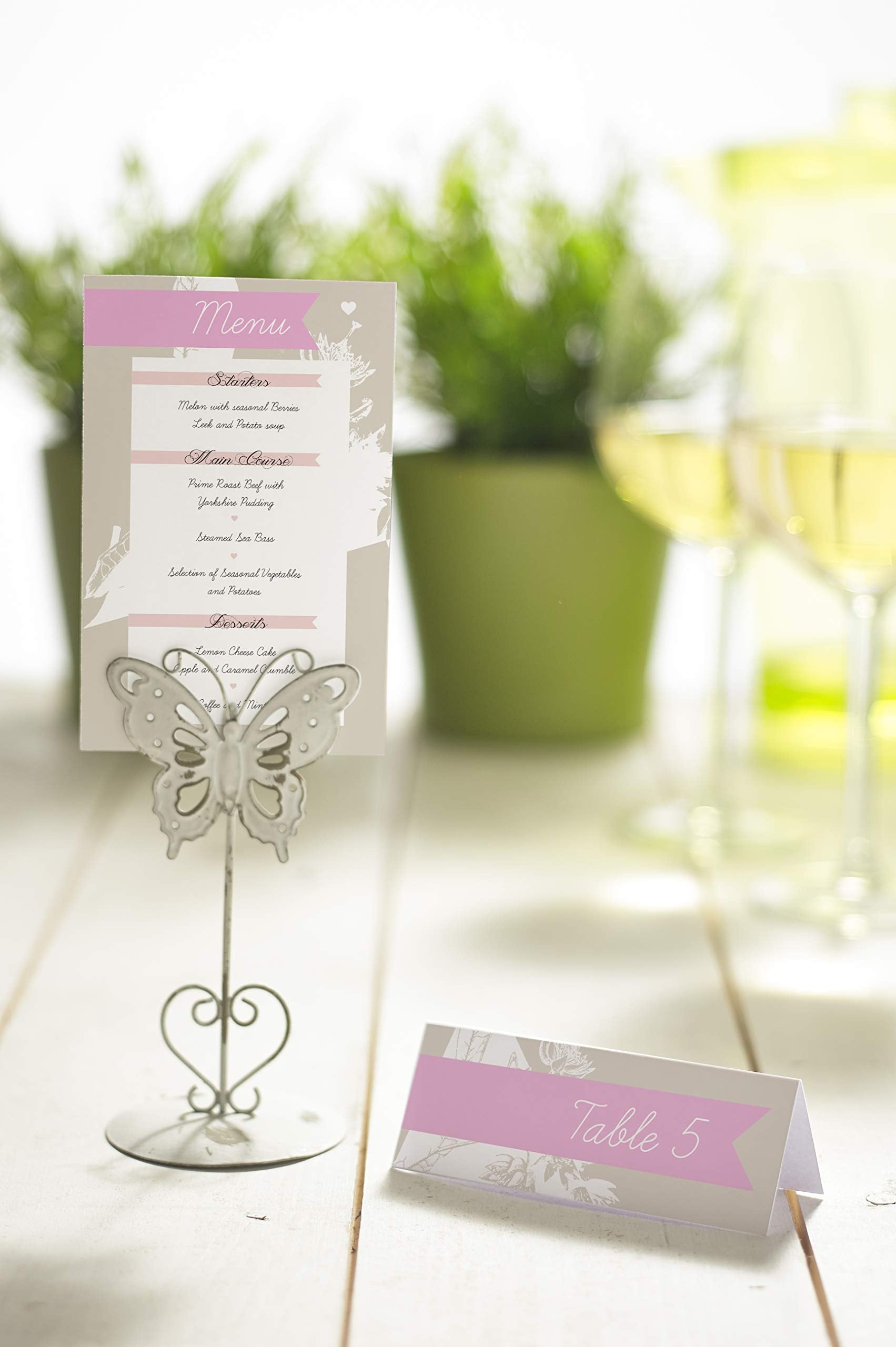 AVERY Printable Double Sided Place Cards - 110 x 40 mm, 4 Cards/Sheet, 100 Cards Pack, 185gsm, White 5