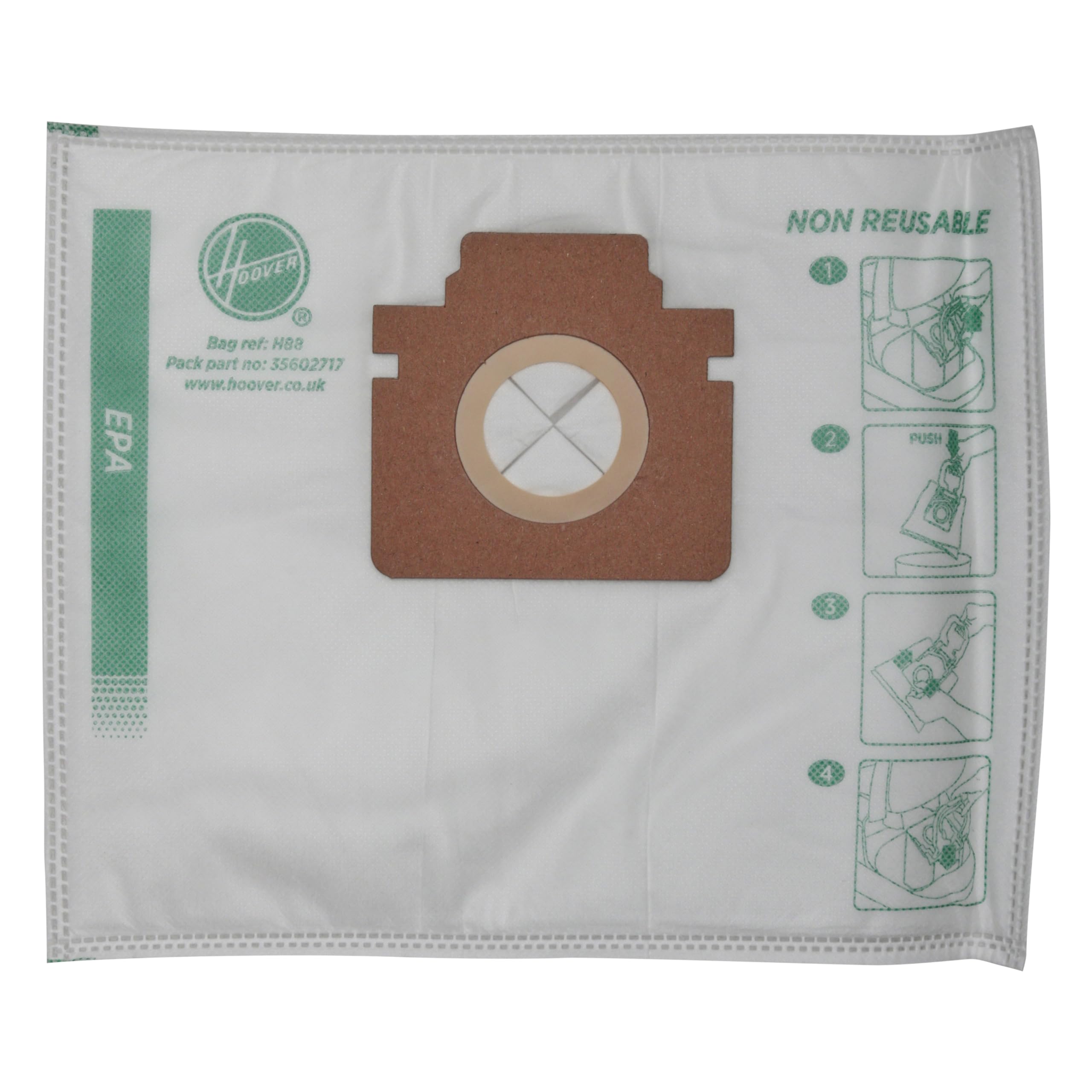 Hoover H88 Original Microfiber Pure EPA Cylinder Vacuum Bags | Anti-Odor | 4 Pack 6