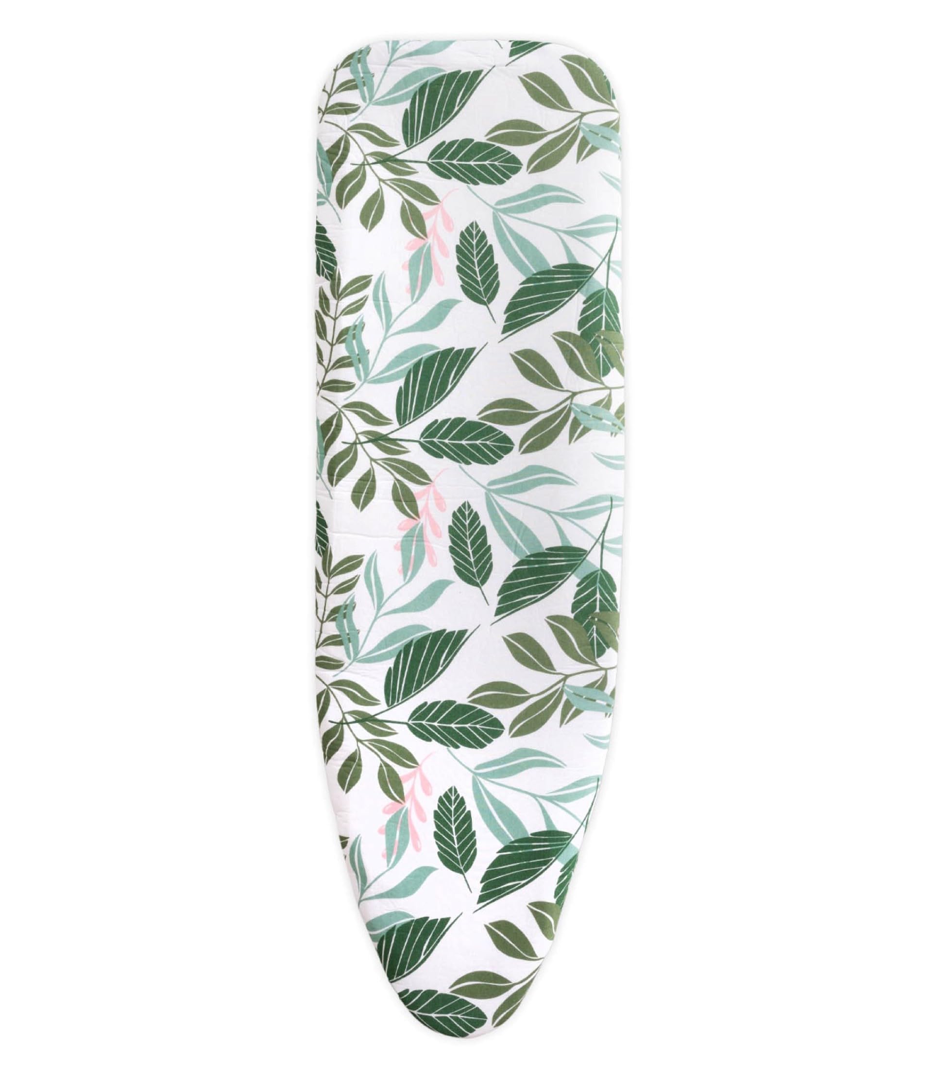 Addis Large Ironing Board Replacement Cover - Forest Green Leaf Design | Fits up to 123 x 39cm