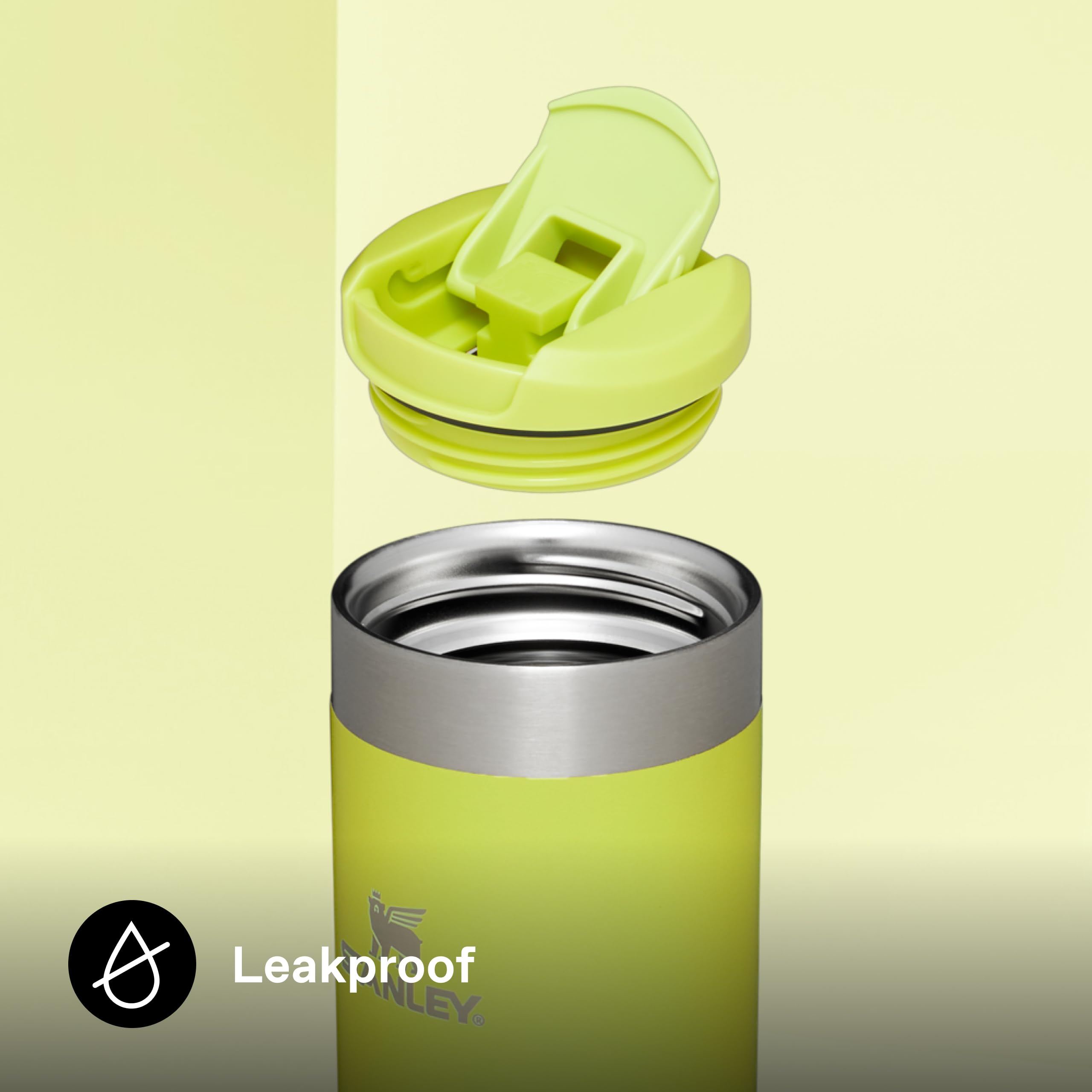 STANLEY Aerolight Transit Travel Mug 0.47L - 6 Hours Hot | 8 Hours Cold | Leakproof | Electric Yellow 5