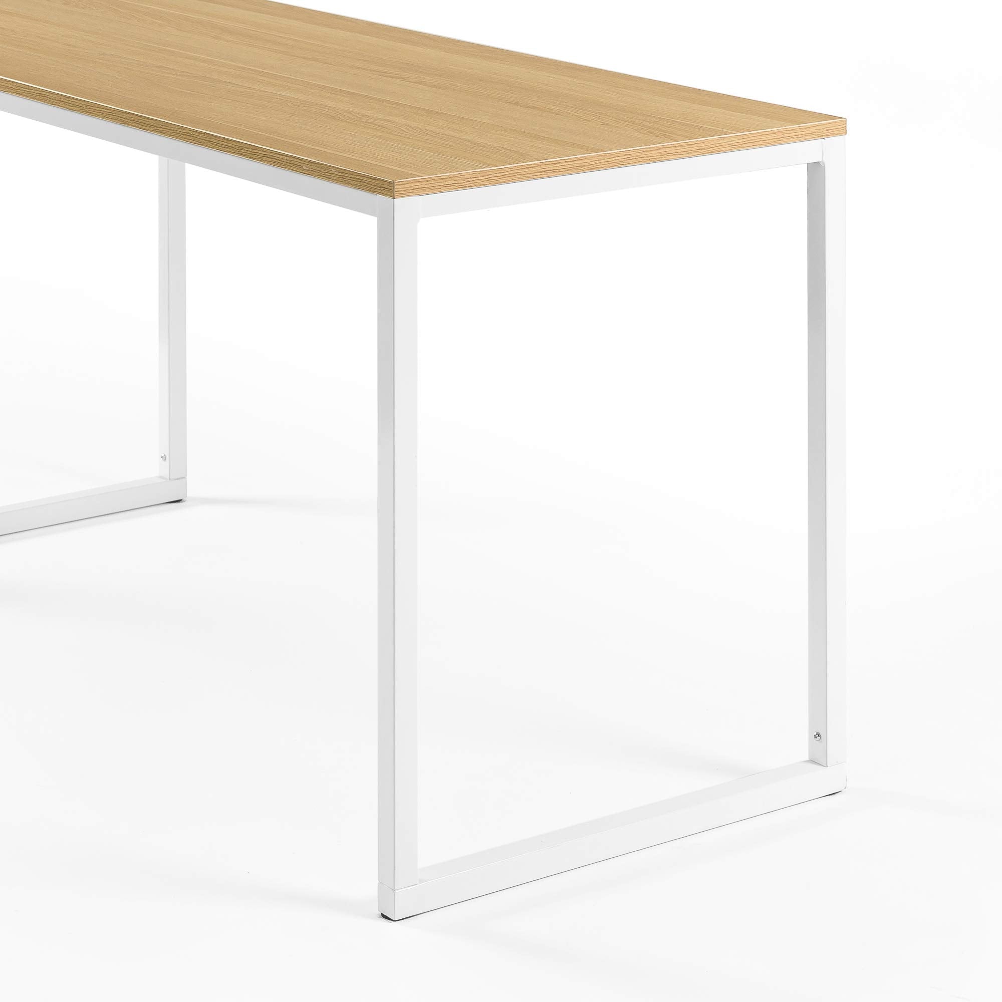 Zinus Jennifer Home Office Desk - Metal Frame, Wood Top | 140 x 61 x 74 cm | Natural Finish 5