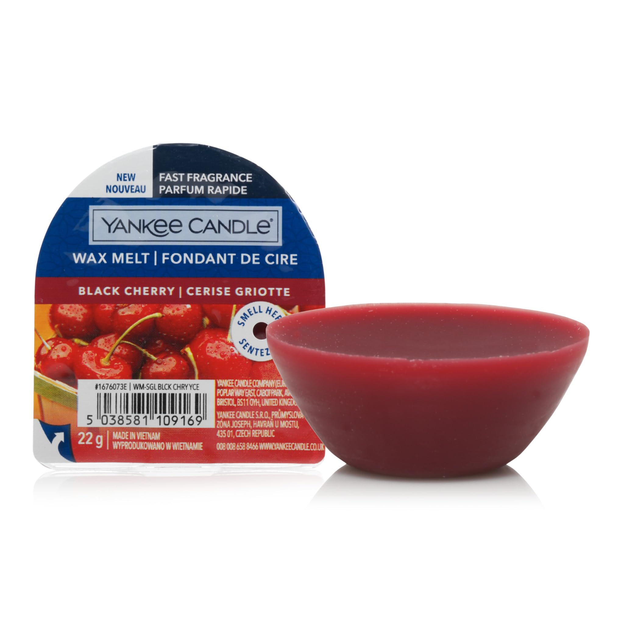 Yankee Candle Wax Melts - Black Cherry Scent | Up to 8 Hours Fragrance | 20g 1