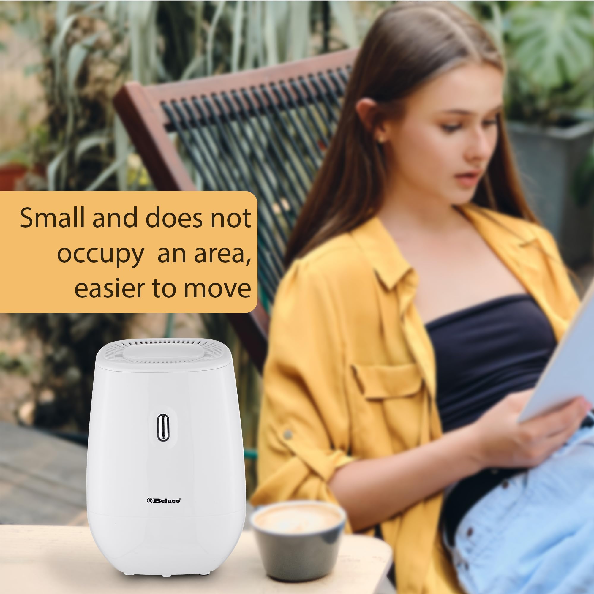 Belaco BDD01L Dehumidifier - 1200ML Tank | Ultra Quiet (<30dB) | Automatic Shutoff 7