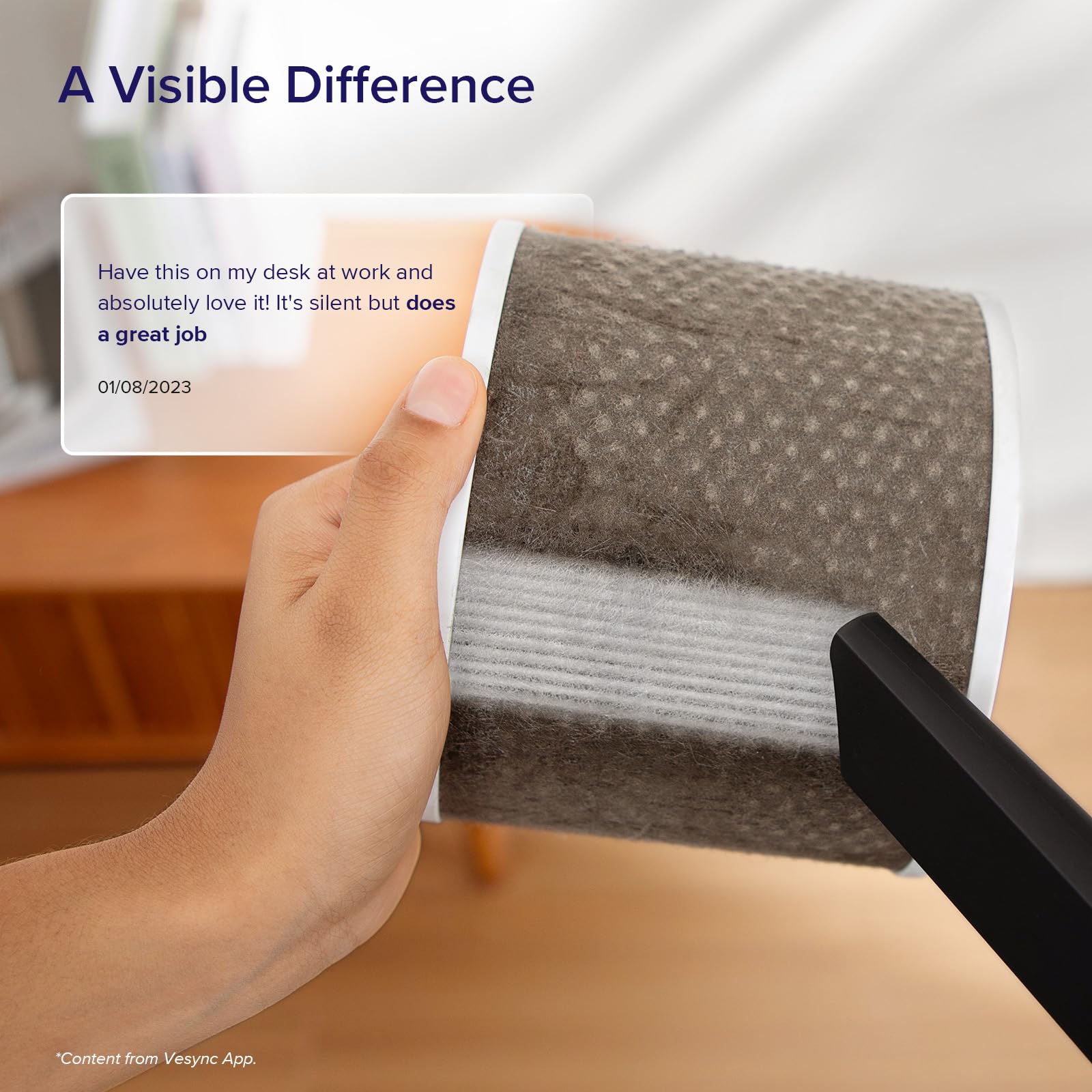 Levoit Core Mini Air Purifier for Home & Bedroom | 3-Layer HEPA Filter | 34㎡ Coverage | Aroma Pad 8