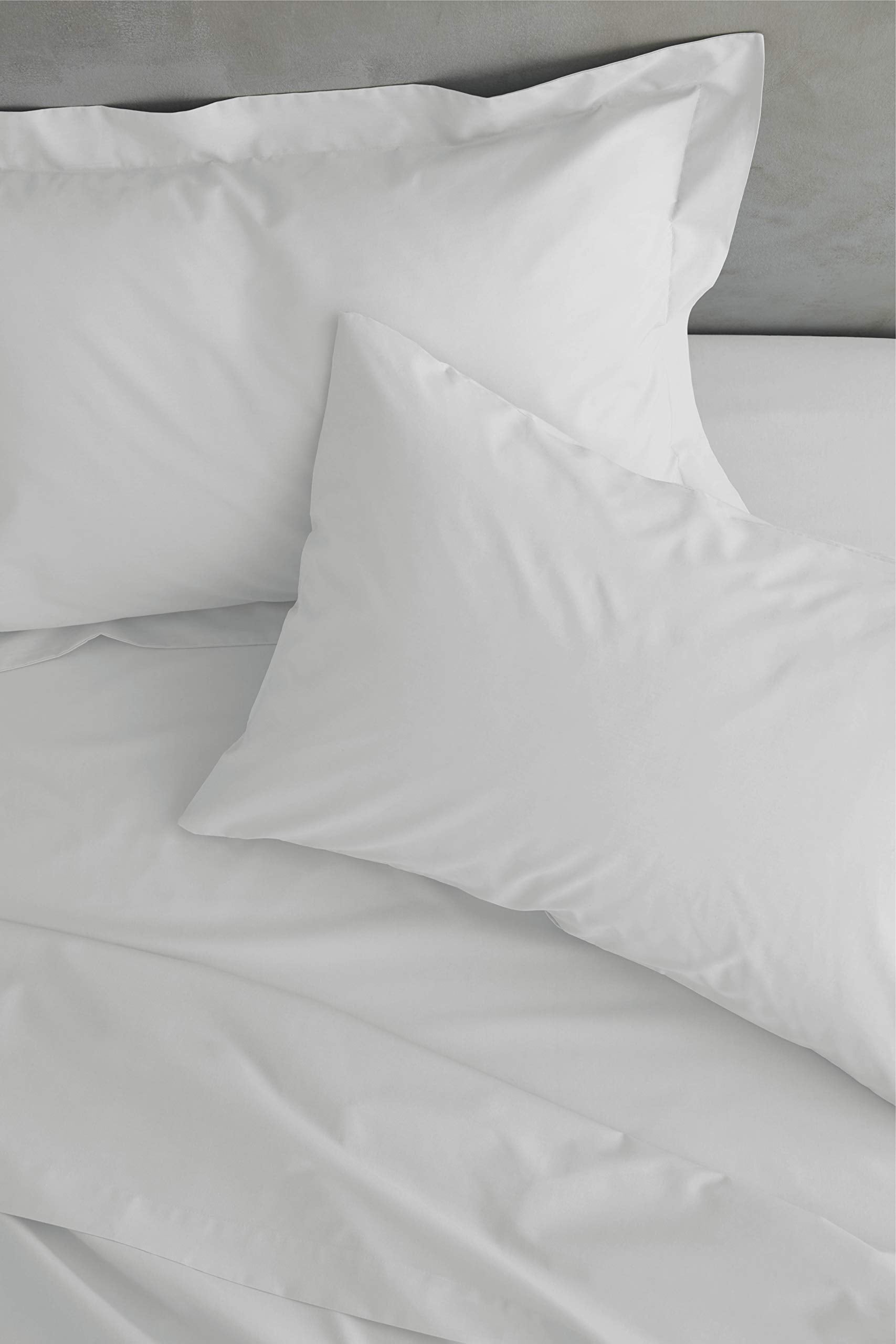 Catherine Lansfield Easy Iron Percale Standard Pillowcase Pair White | Soft | 50x75cm 3