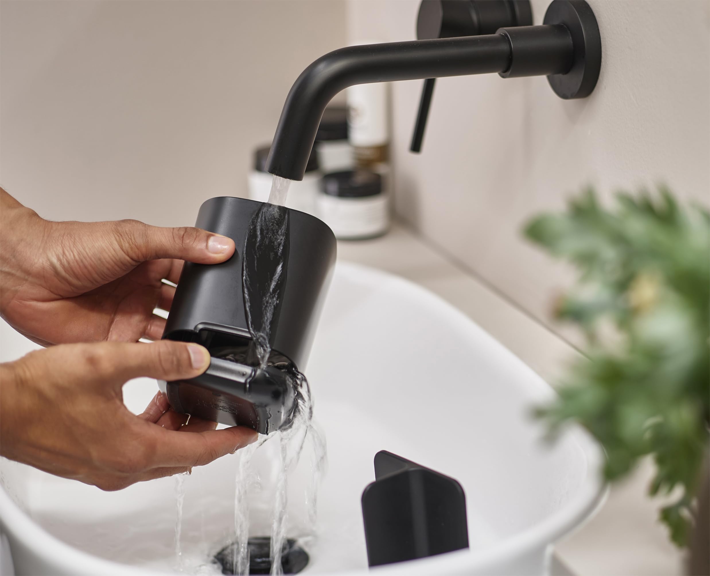 Joseph Joseph Easy-Store Toothbrush Holder Caddy | Ceramic | Black | Ventilated Storage 6
