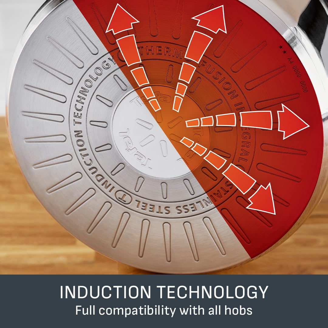Tefal Comfort Max 28cm Stainless Steel Wok | Non-Stick | Thermo-Spot | Induction Compatible 7