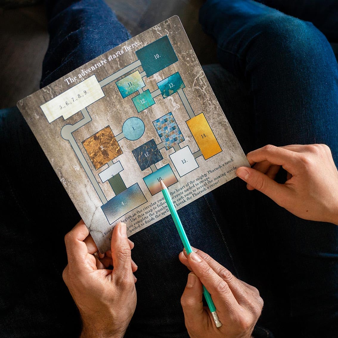 Talking Tables CRACK THE CASE Egyptian Escape Room Game | Ages 9+ | 1-6 Players | 90 Min 6