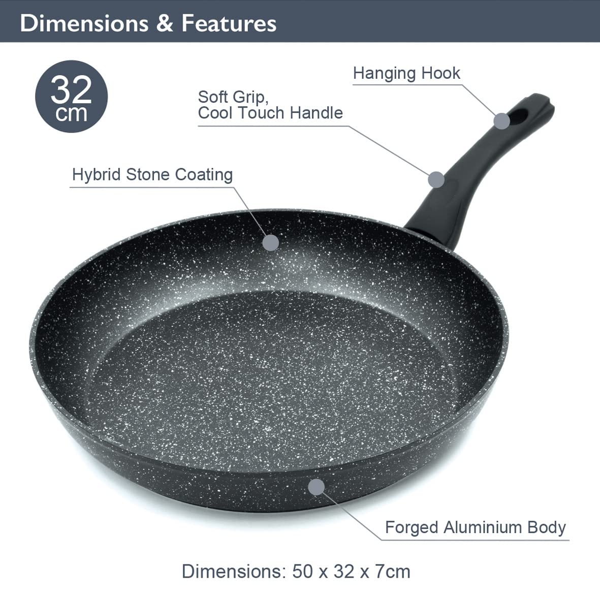 Blackmoor 67259 Classic 32cm Frying Pan | Non-Stick Coating | Cool Touch Handle | All Hobs Incl. Induction 2