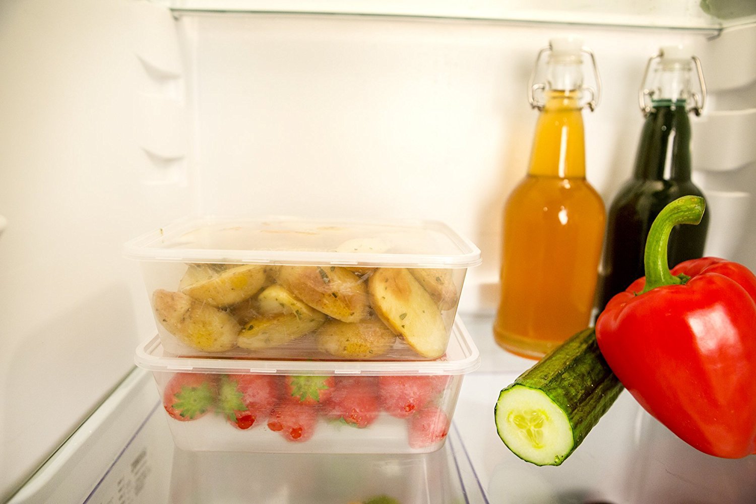 Zuvo Clear Plastic Food Containers - 30 Pack, 650 ML | BPA Free, Microwave & Freezer Safe 7