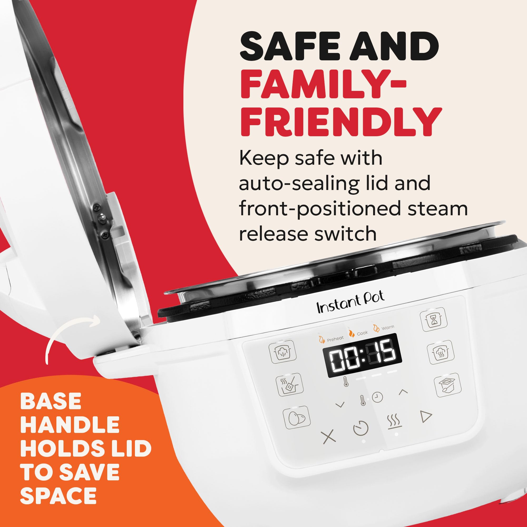 Instant Pot 3.8L Multicooker 7-in-1 Smart Cooker | Sea Salt White | 1000W 4