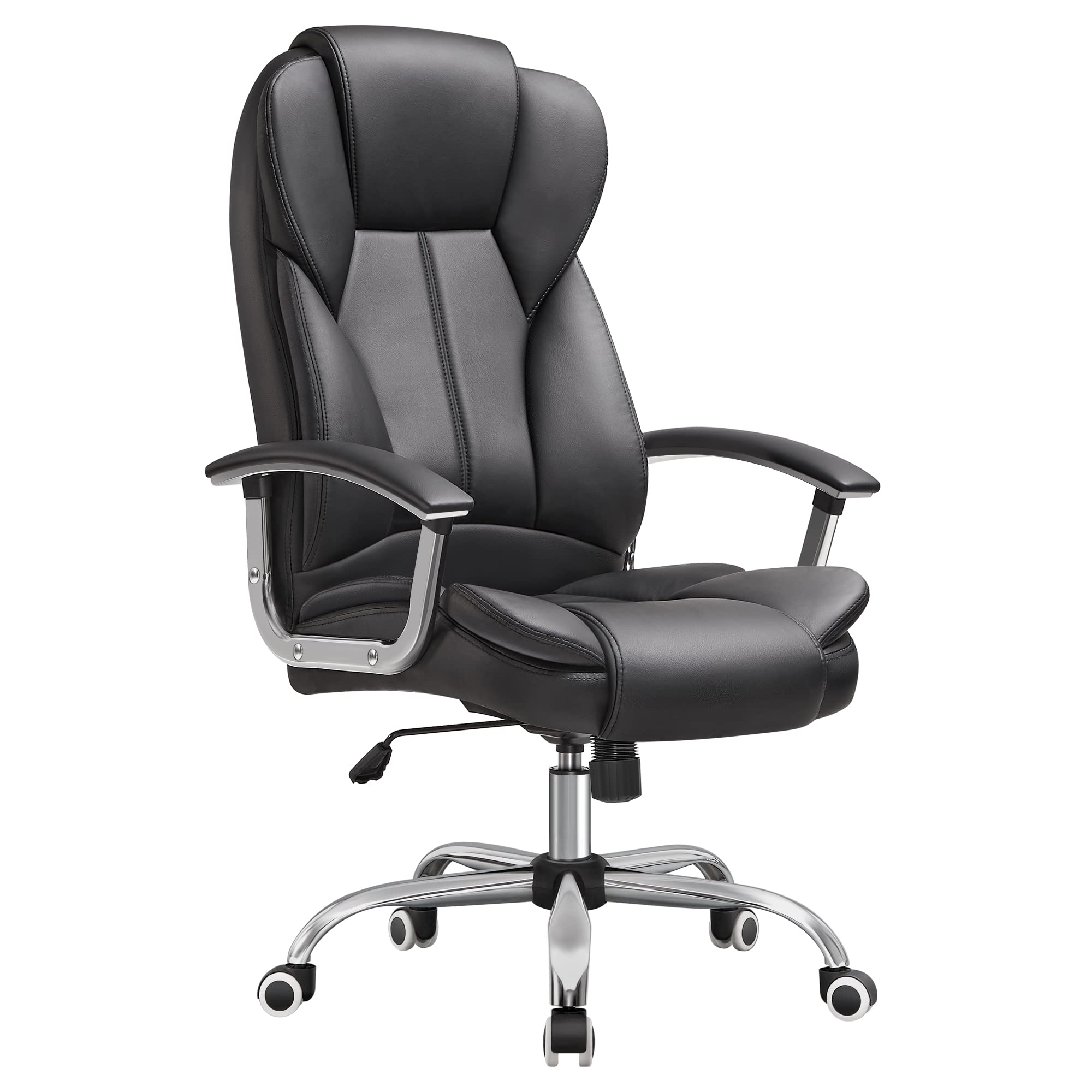 SONGMICS Office Chair - Adjustable Height & Recline | Supports up to 150 kg | Ink Black 3