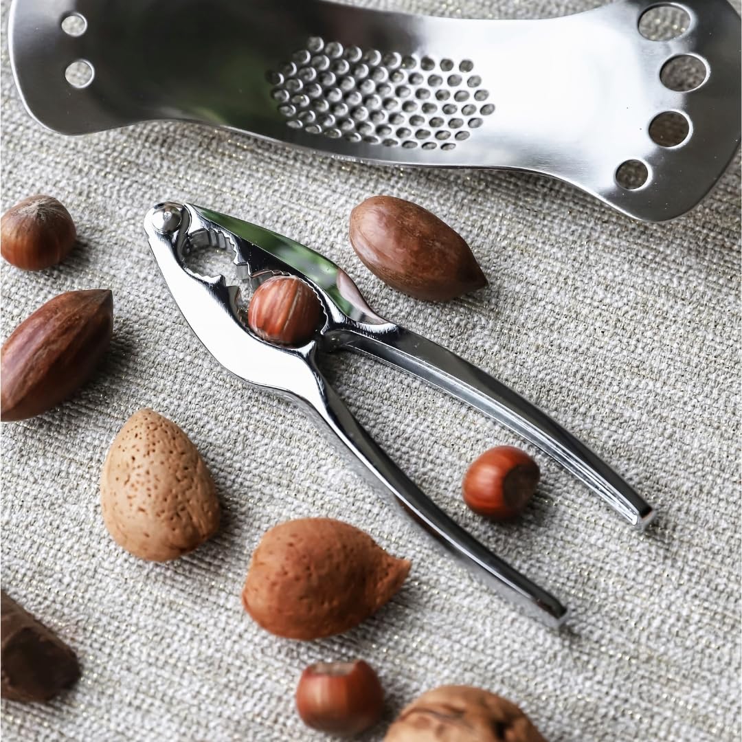Tala Steel Nutcracker - Traditional Design for Almonds, Walnuts, and Shellfish | Metal Construction 3