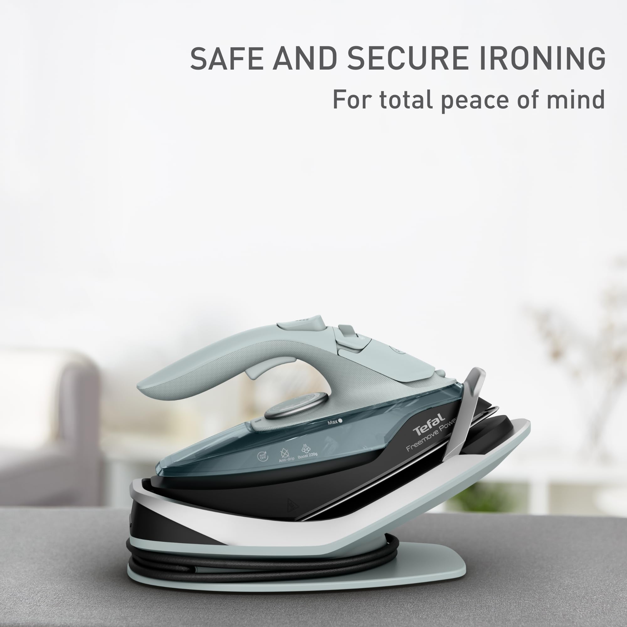 Tefal Freemove Power Cordless Steam Iron - 2600W Power | 220 g/min Boost | 40 g/min Continuous Steam 6