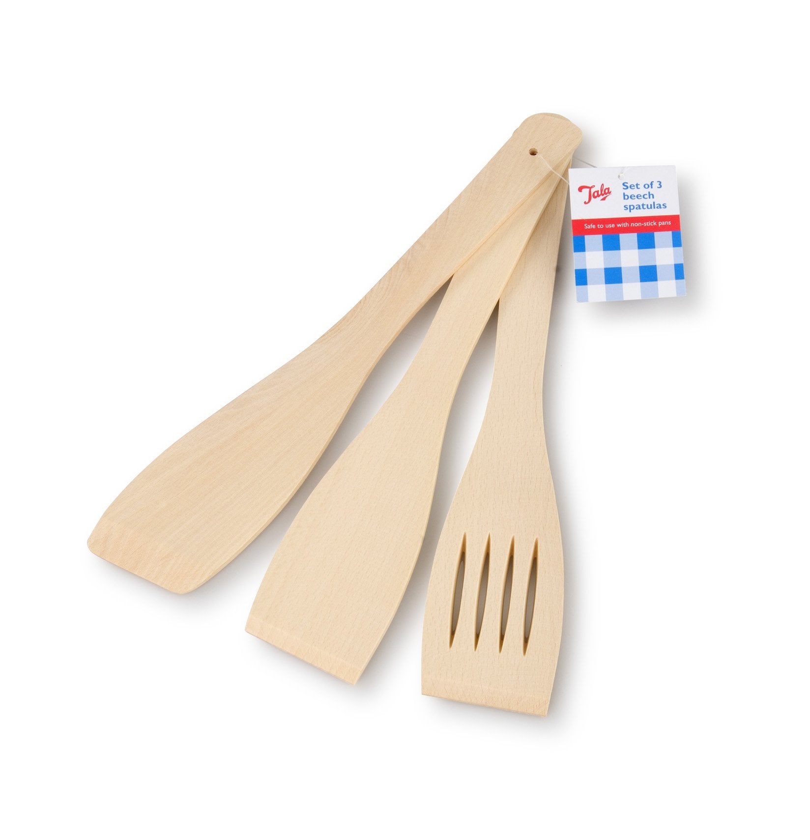Tala Wooden Spatula Set - Complete 3 Piece Set for Non-Stick Cookware | FSC Certified Beechwood 1