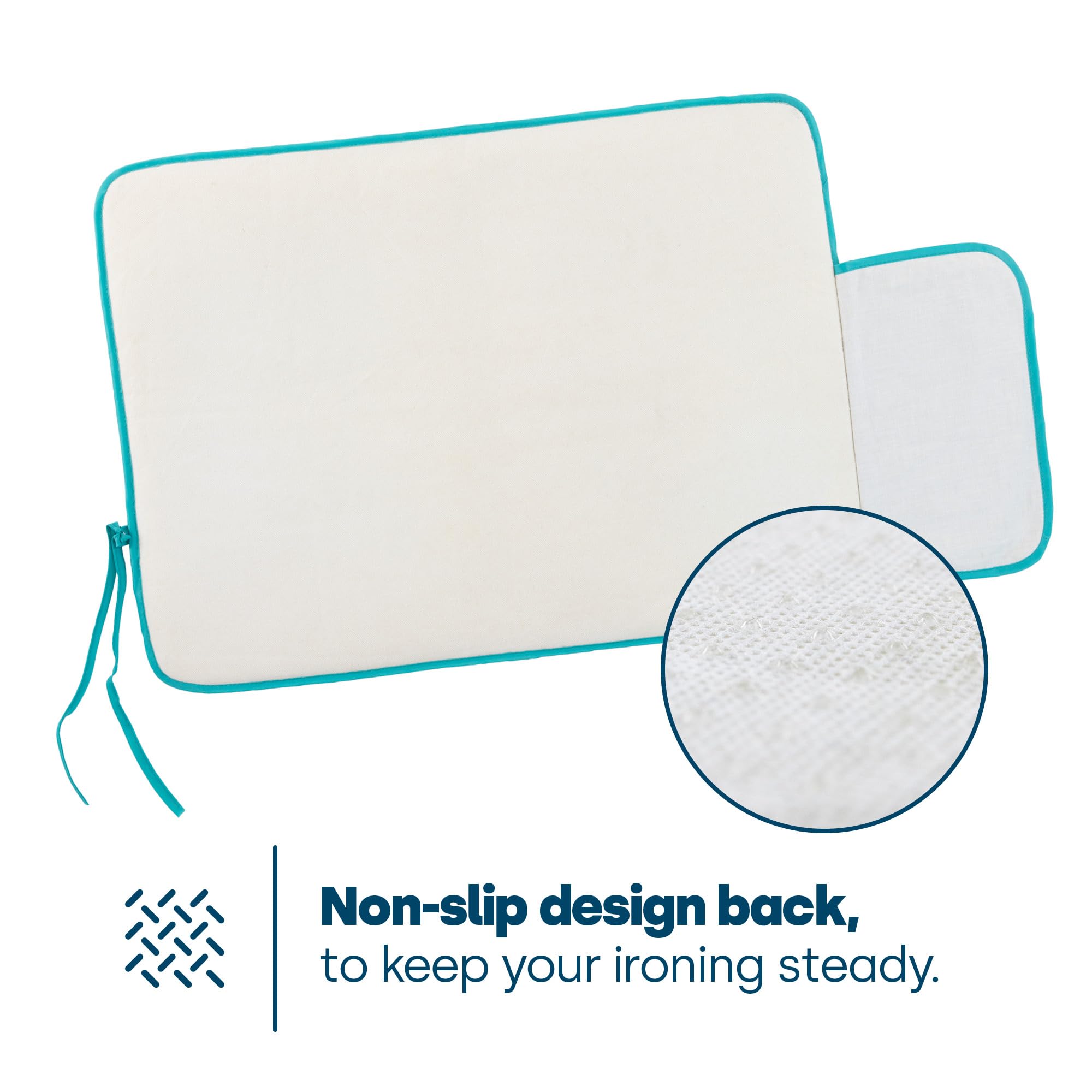 LIVIVO Travel Iron Mat with Silicone Rest Pad | Compact & Lightweight | L82cm x W48cm 5