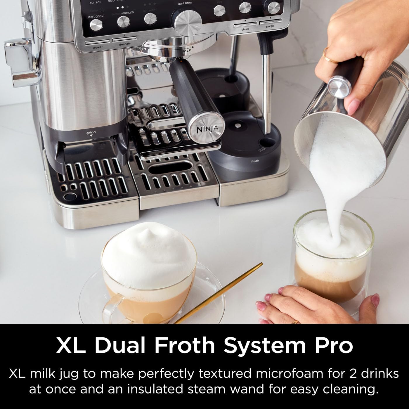 Ninja Luxe Pro 3-in-1 Bean-to-Cup Coffee Machine - Espresso, Cold Brew, Filter | Silver 8