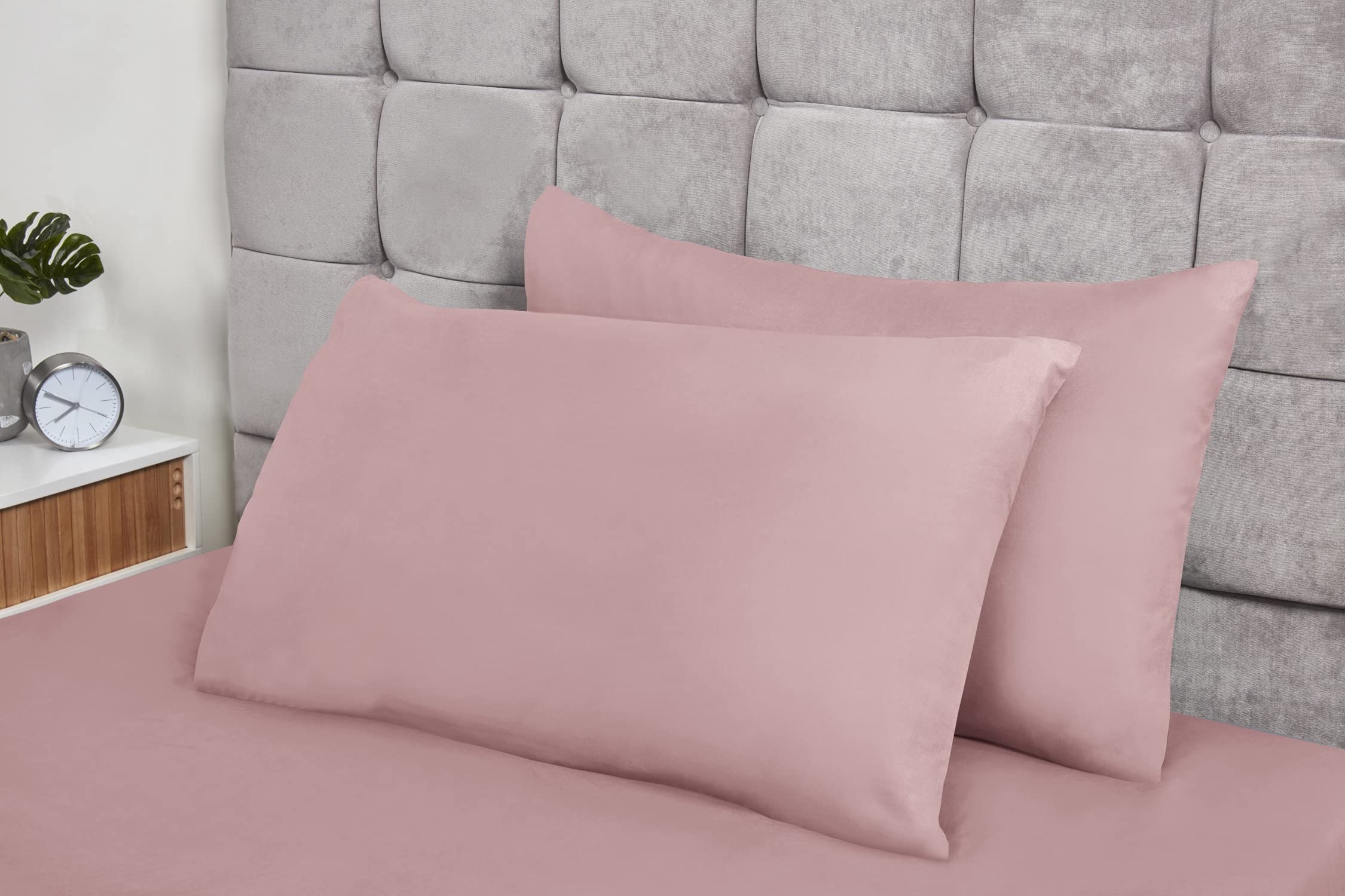 Emma Barclay Lyla Pillowcase Pair - Soft Touch Peach Feel Fabric | Non-Iron | Blush Pink 1