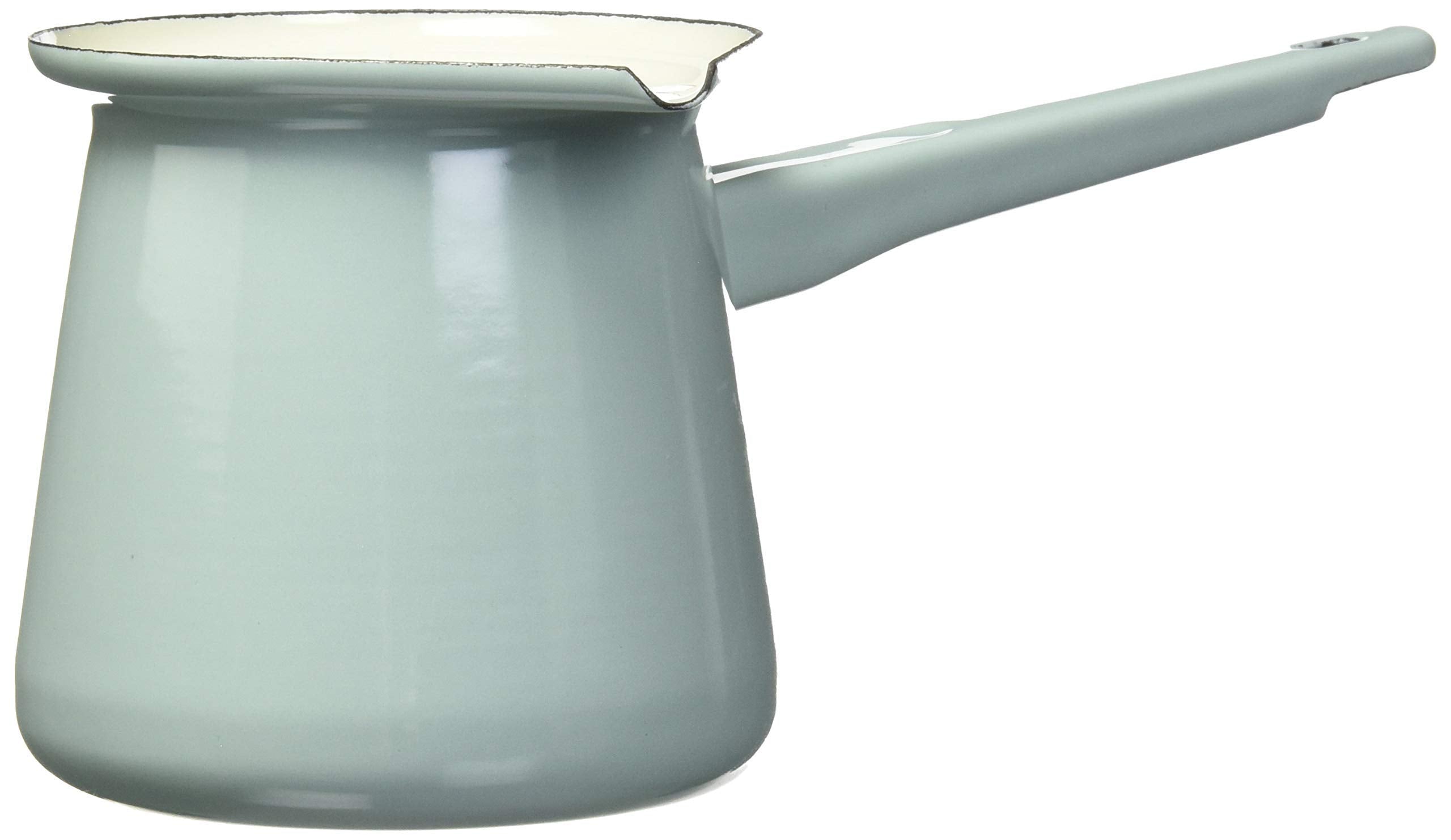 Dexam Vintage Home Turkish Coffee Pot - 0.4L Enamel | Sage Green | Dishwasher Safe 1
