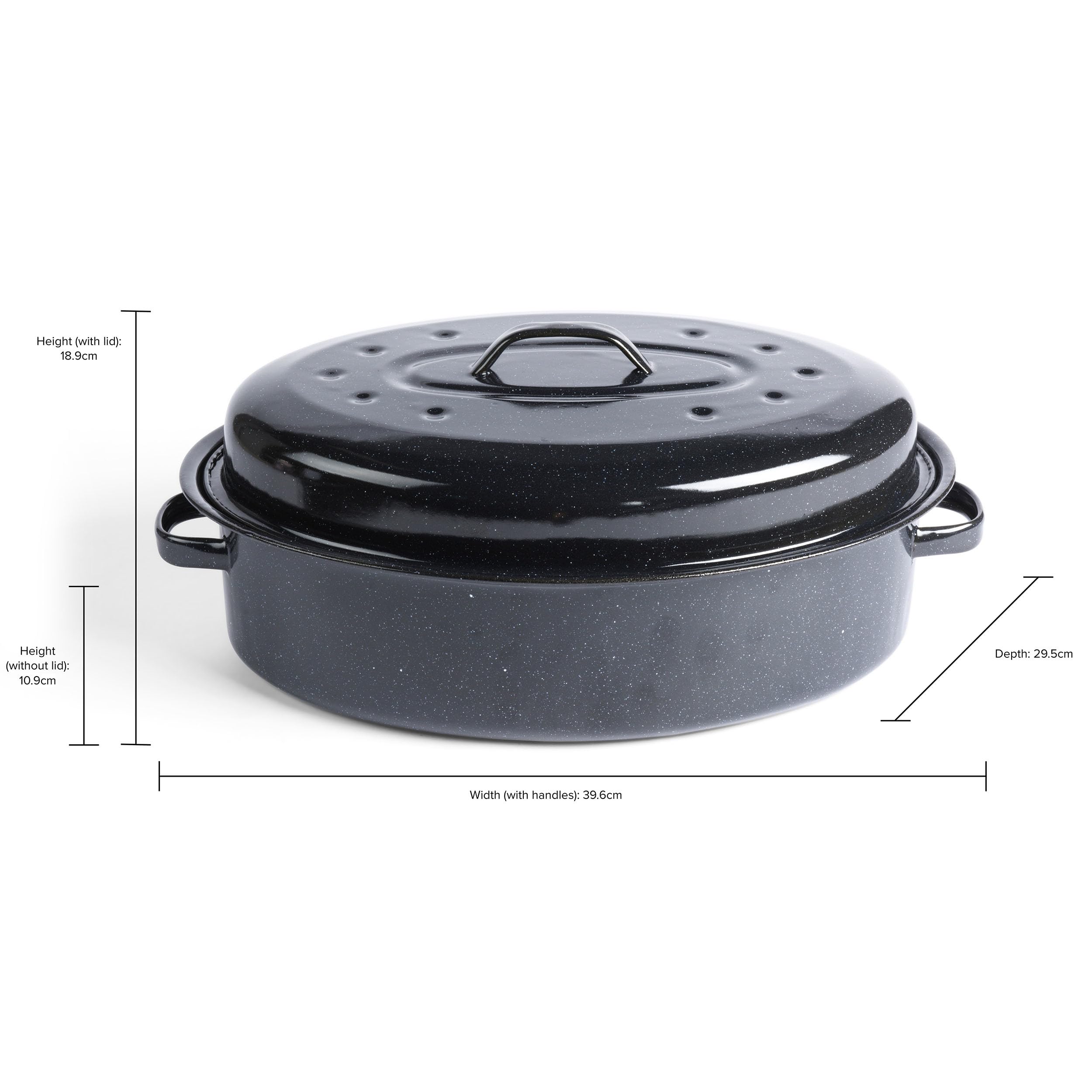 Salter Self-Basting Roaster - 38cm Oval, PFAS-Free Vitreous Enamel, Oven Safe to 230°C 8