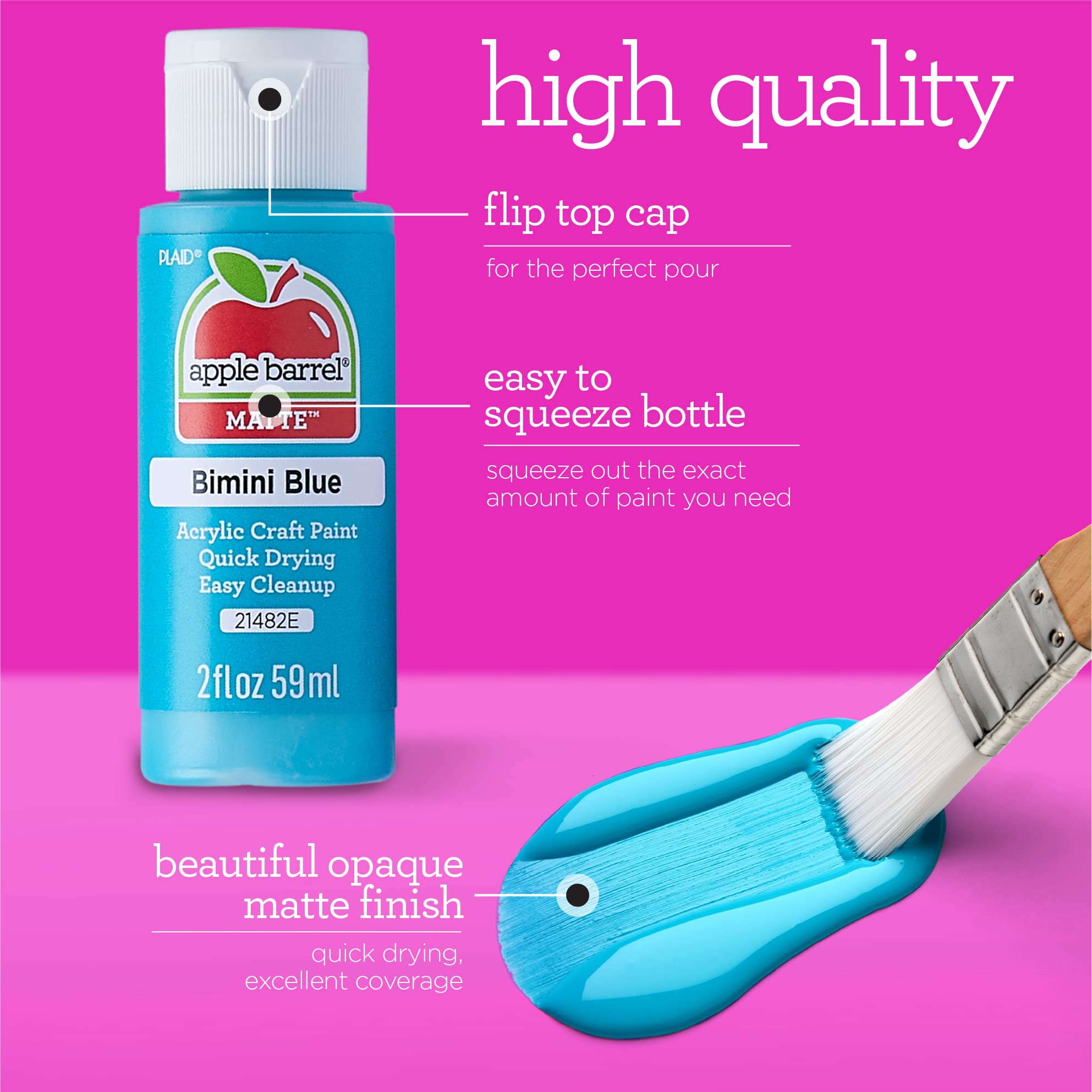 Apple Barrel Acrylic Paint - All-Purpose Craft Formula | Elephant Grey | 59 ml 5