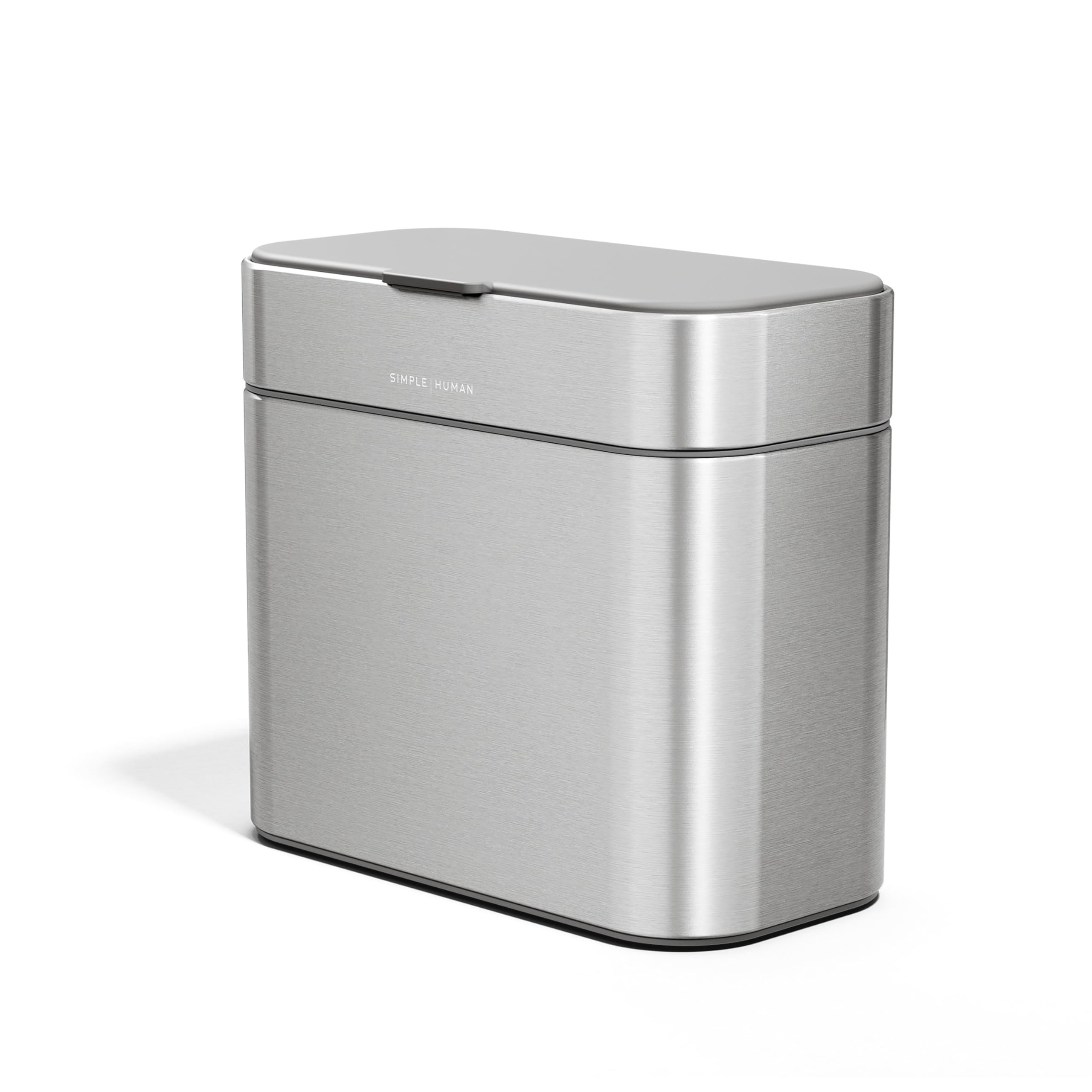 simplehuman CW1645 4L Indoor Countertop Compost Caddy | Brushed Stainless Steel | Magnetic Docking 1