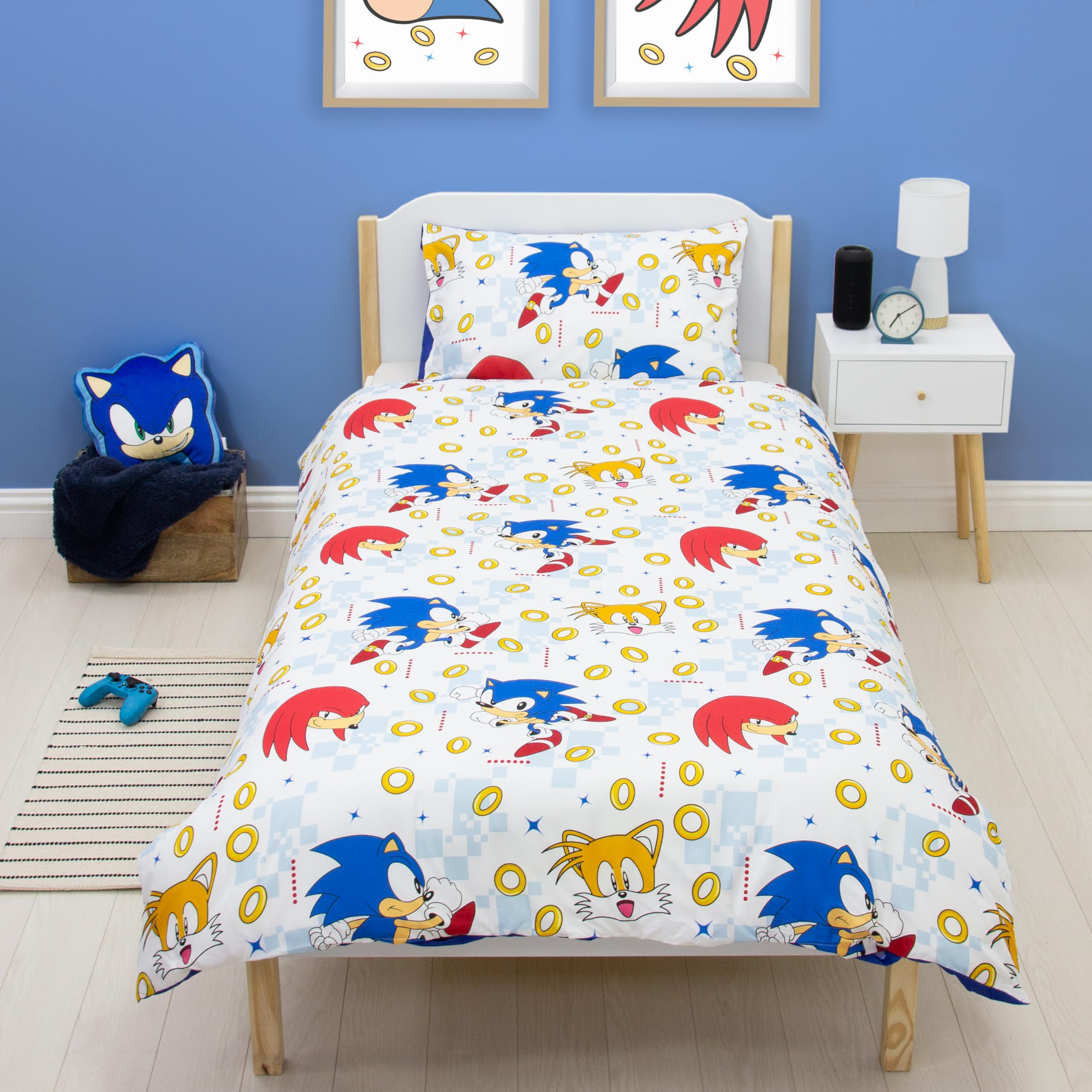 Character World Sonic The Hedgehog Official Single Duvet Cover Set | Reversible | 135 x 200cm 6