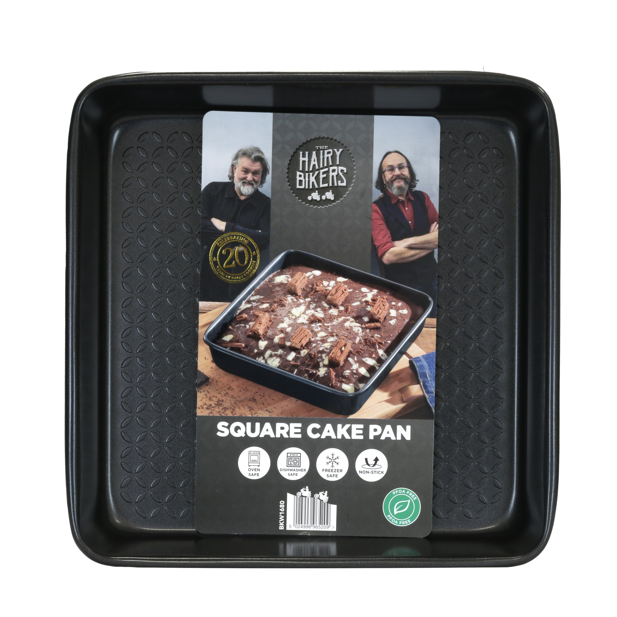 Hairy Bikers 24cm Square Cake Tin - Non-Stick, PFOA Free, Oven & Freezer Safe 1