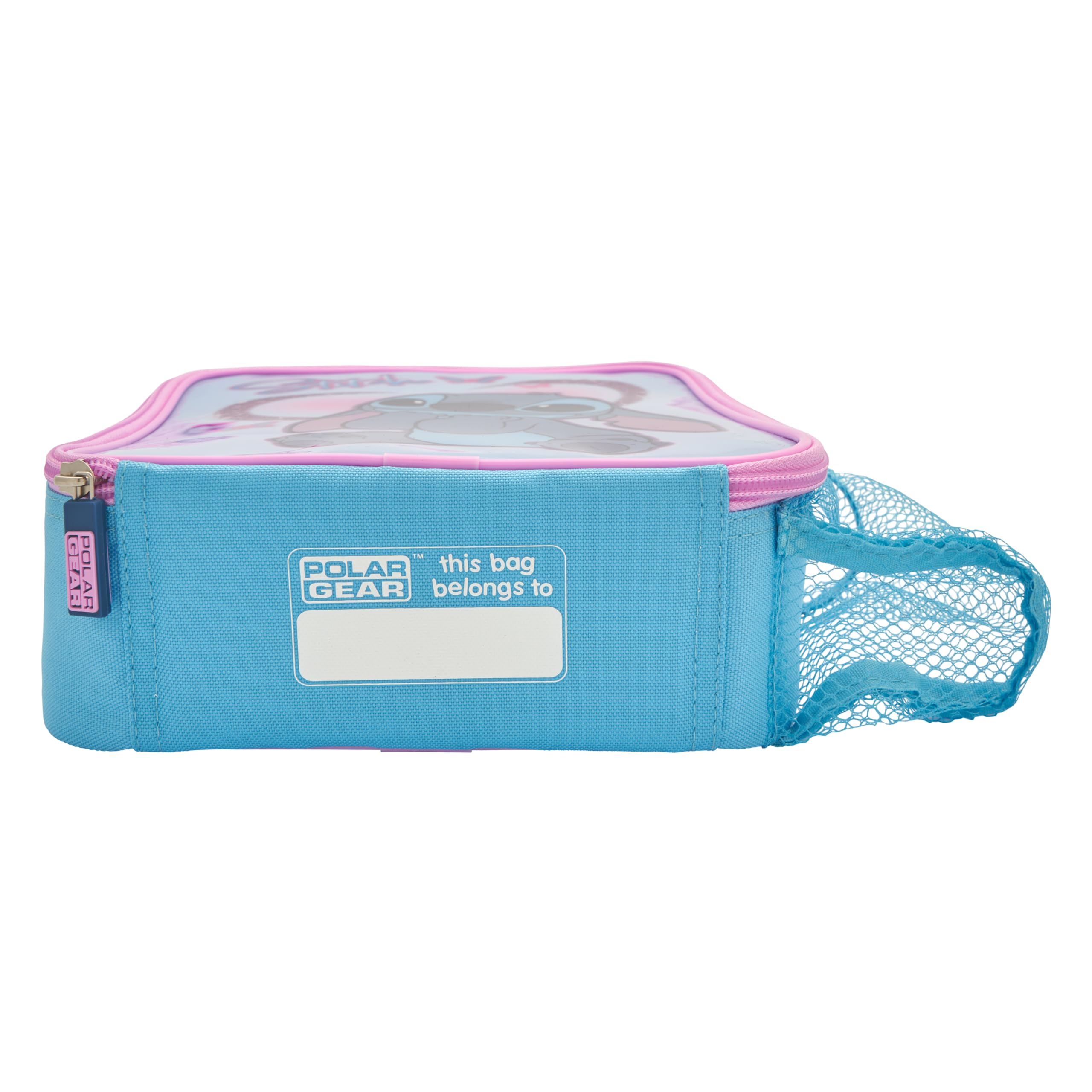 Disney Stitch Lunch Bag with Mini Lunch Box by Polar Gear - Insulated Polyester, Includes Snack Pot 6