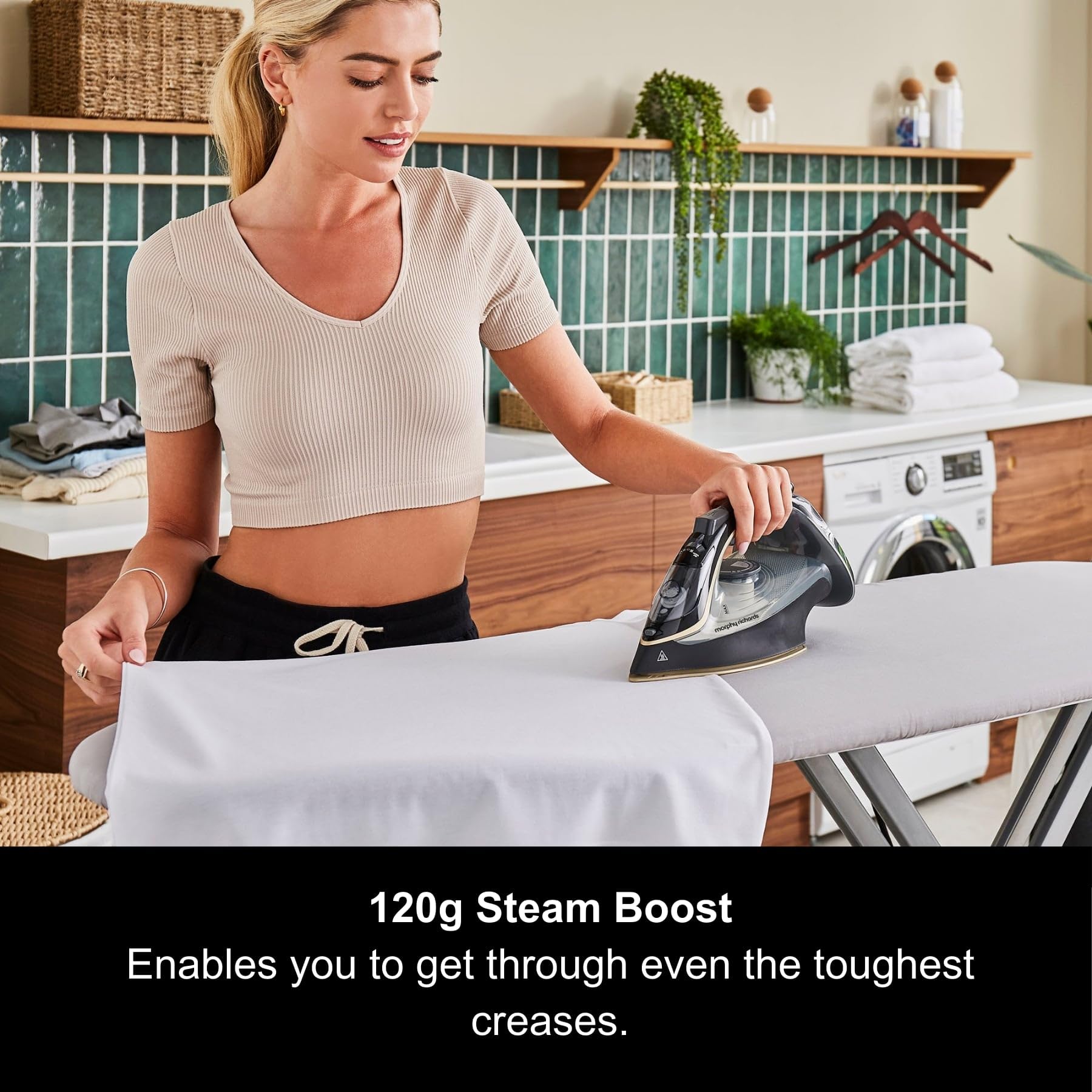 Morphy Richards Gold Crystal Clear Steam Iron - 2400W | 35g/min Steam | 120g Boost | 300302 4