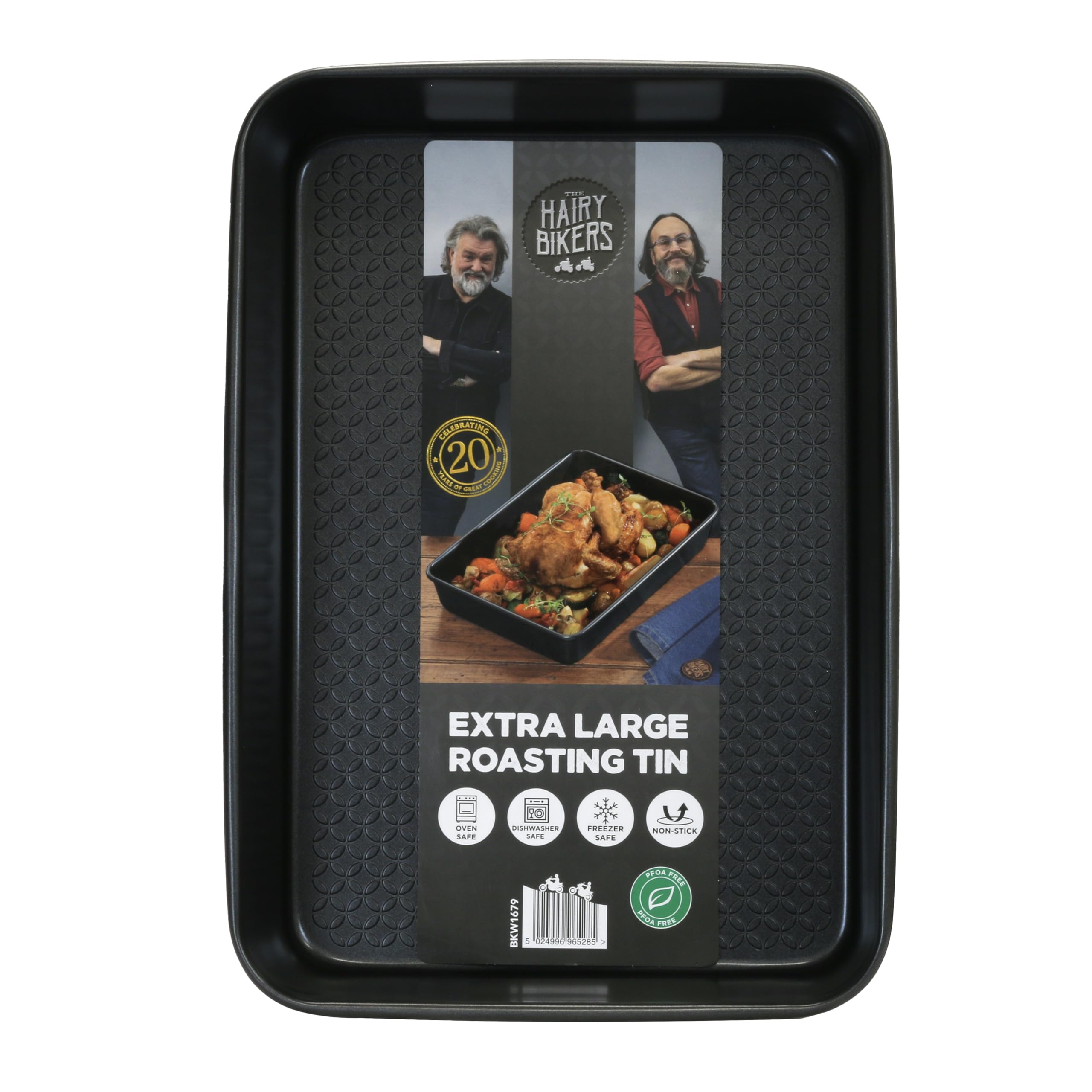 Hairy Bikers Non-Stick Baking Sheet - Extra Large 40CM | Oven & Freezer Safe | Black 1