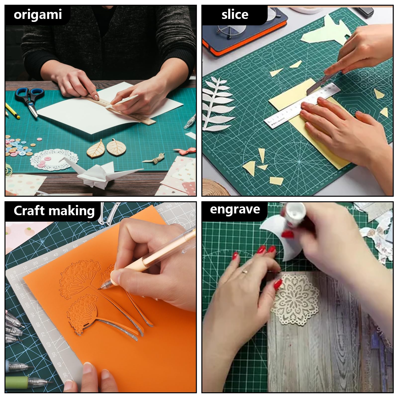 ASelected Self-Healing Cutting Mat - Double-Sided A3 & A4 Sizes | 2.6mm Thick PVC 7