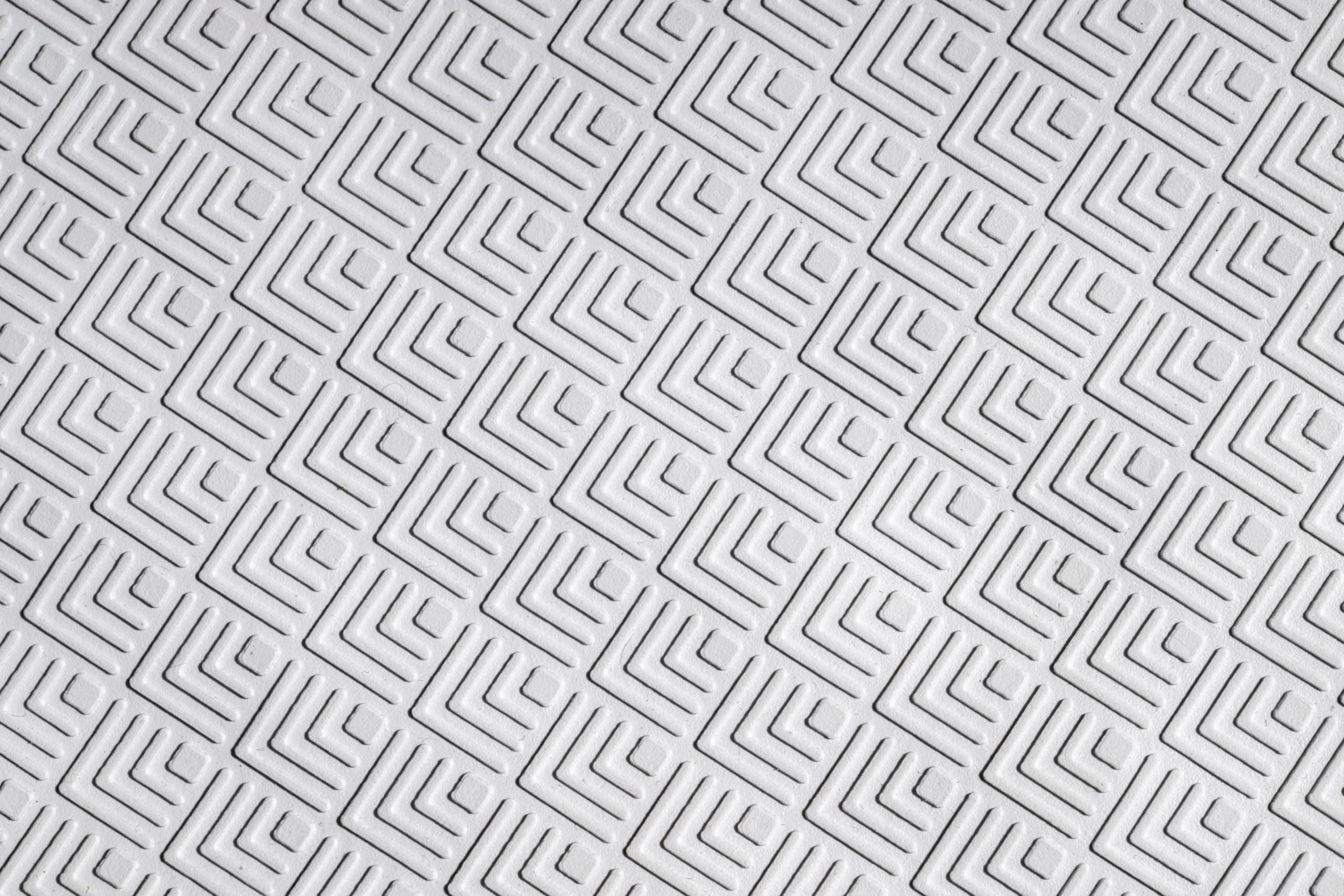 Croydex Rubagrip Square Shower Mat - Natural Rubber, Anti-Mould, 53x53cm White 5