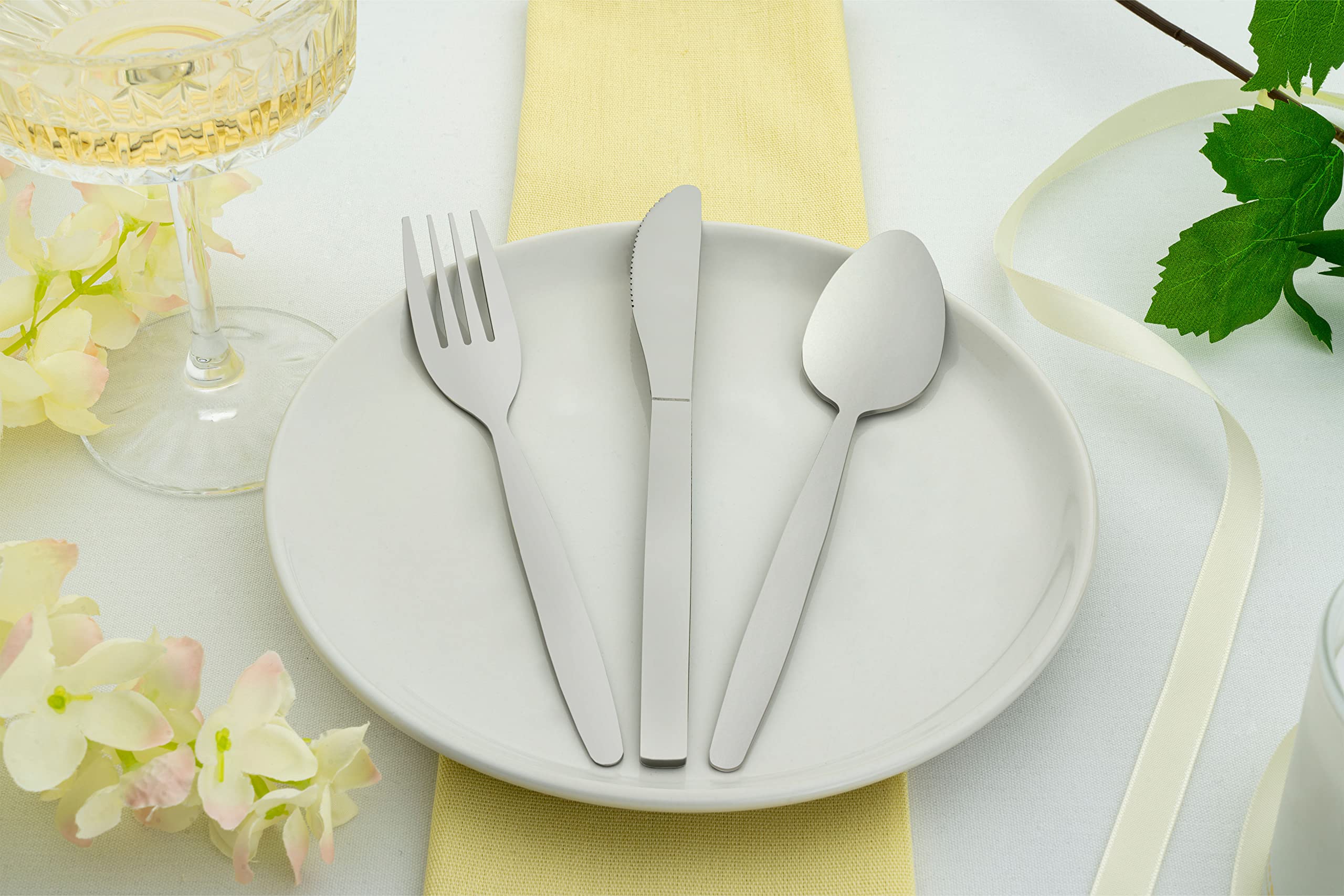 Grunwerg Economy Collection - 12 Pack Stainless Steel Soup Spoons | Dishwasher Safe 2