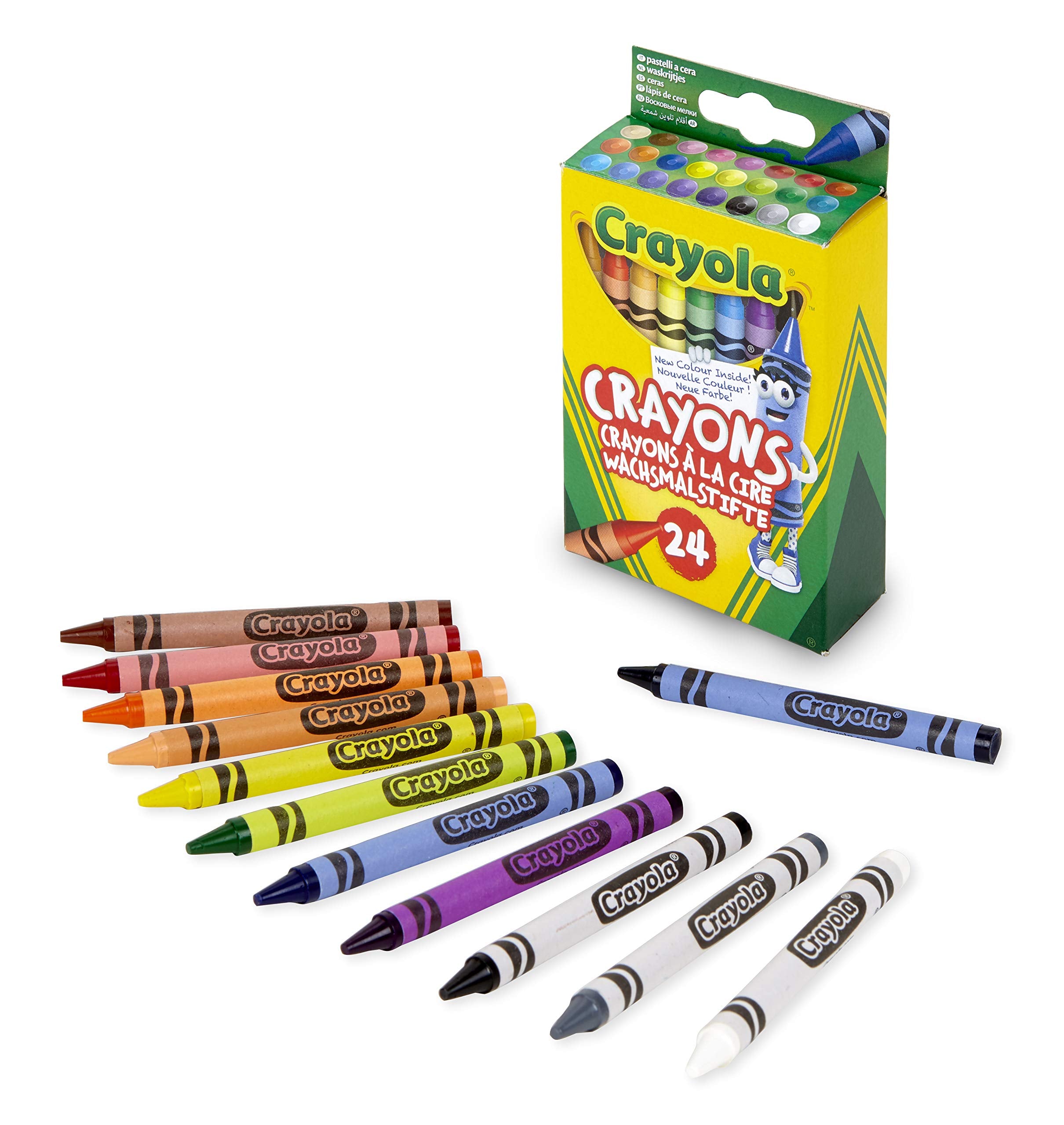 CRAYOLA Crayons - 24 Vibrant Wax Colors | Double Wrapped for Strength | Non-Toxic 4