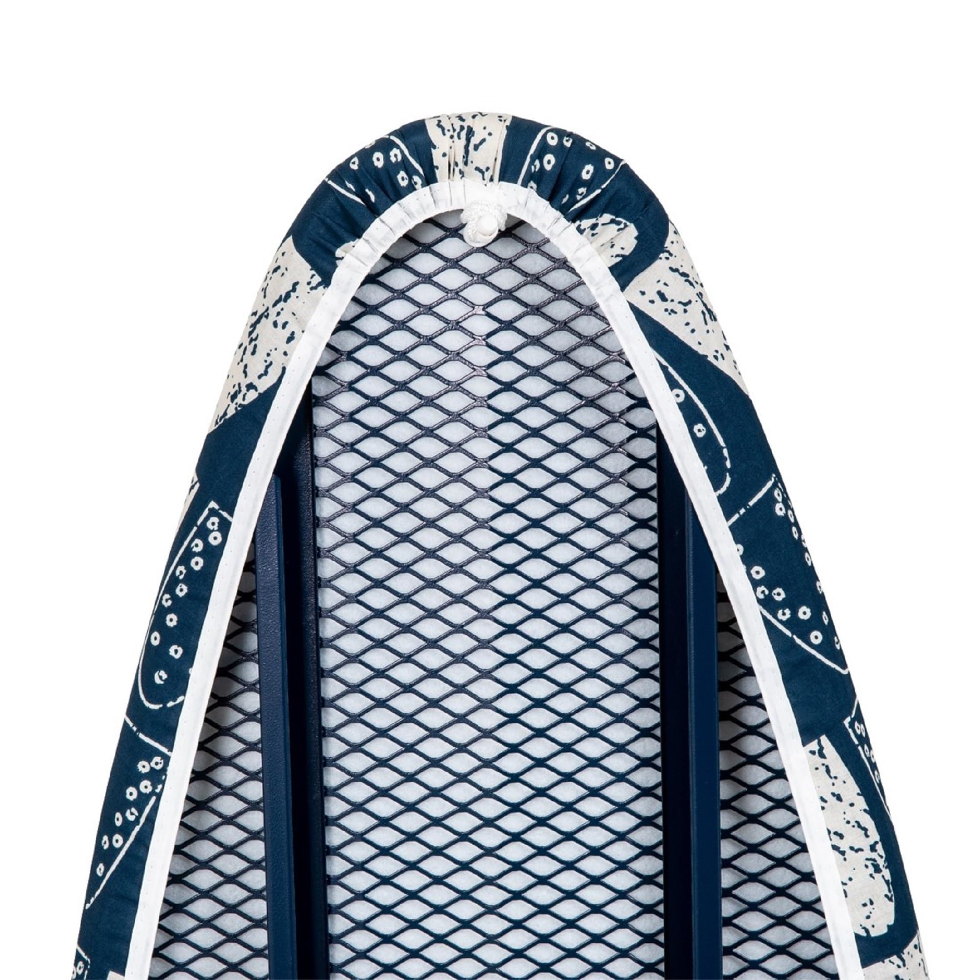 Addis Deluxe Ironing Board Cover - Heat Resistant Cotton | Fits Boards up to 135cm x 46cm | Navy/White 6