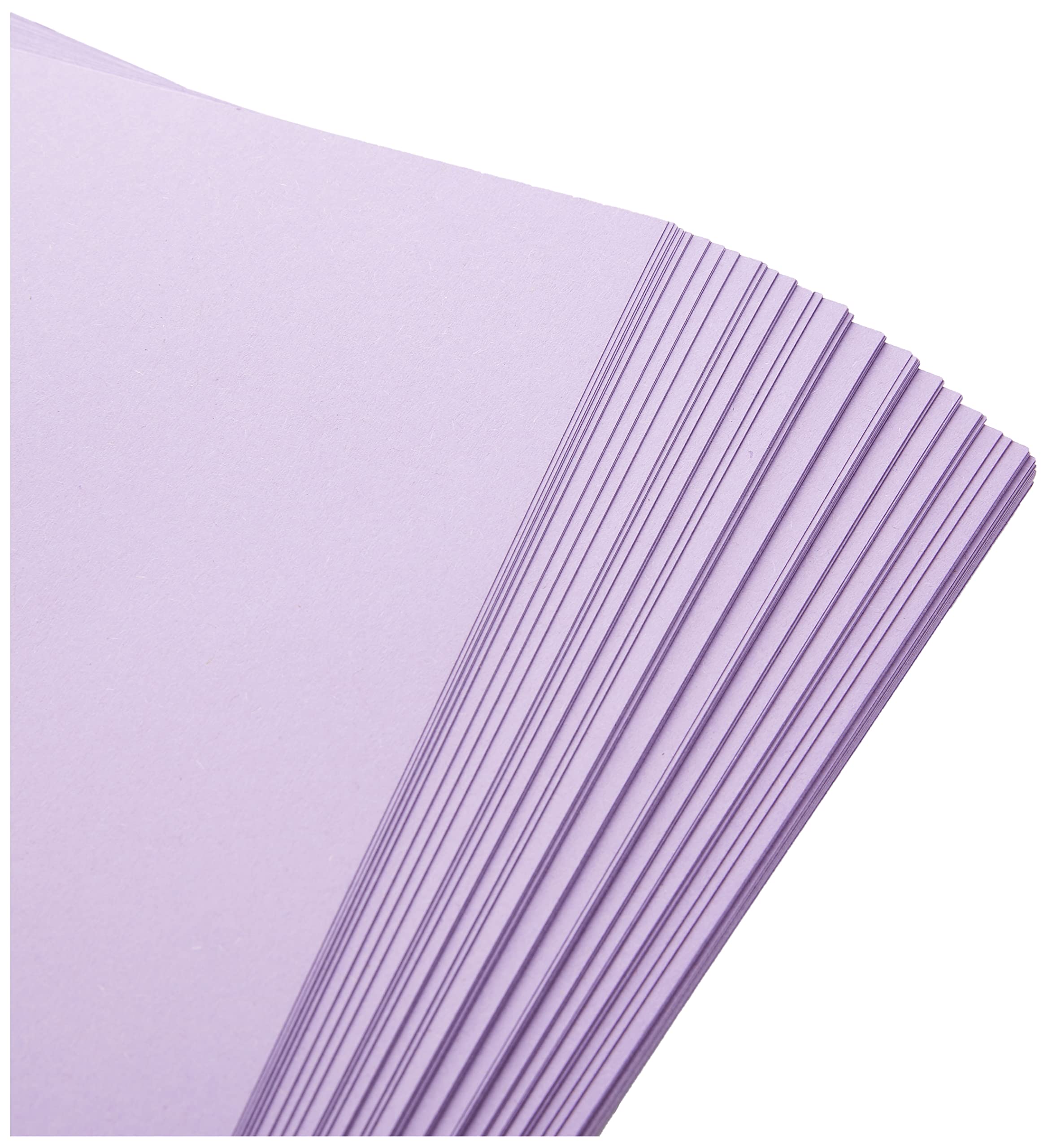 House of Card & Paper A4 160gsm Lilac Coloured Card - 100 Sheets | Bright Mill Dyed Paper 3