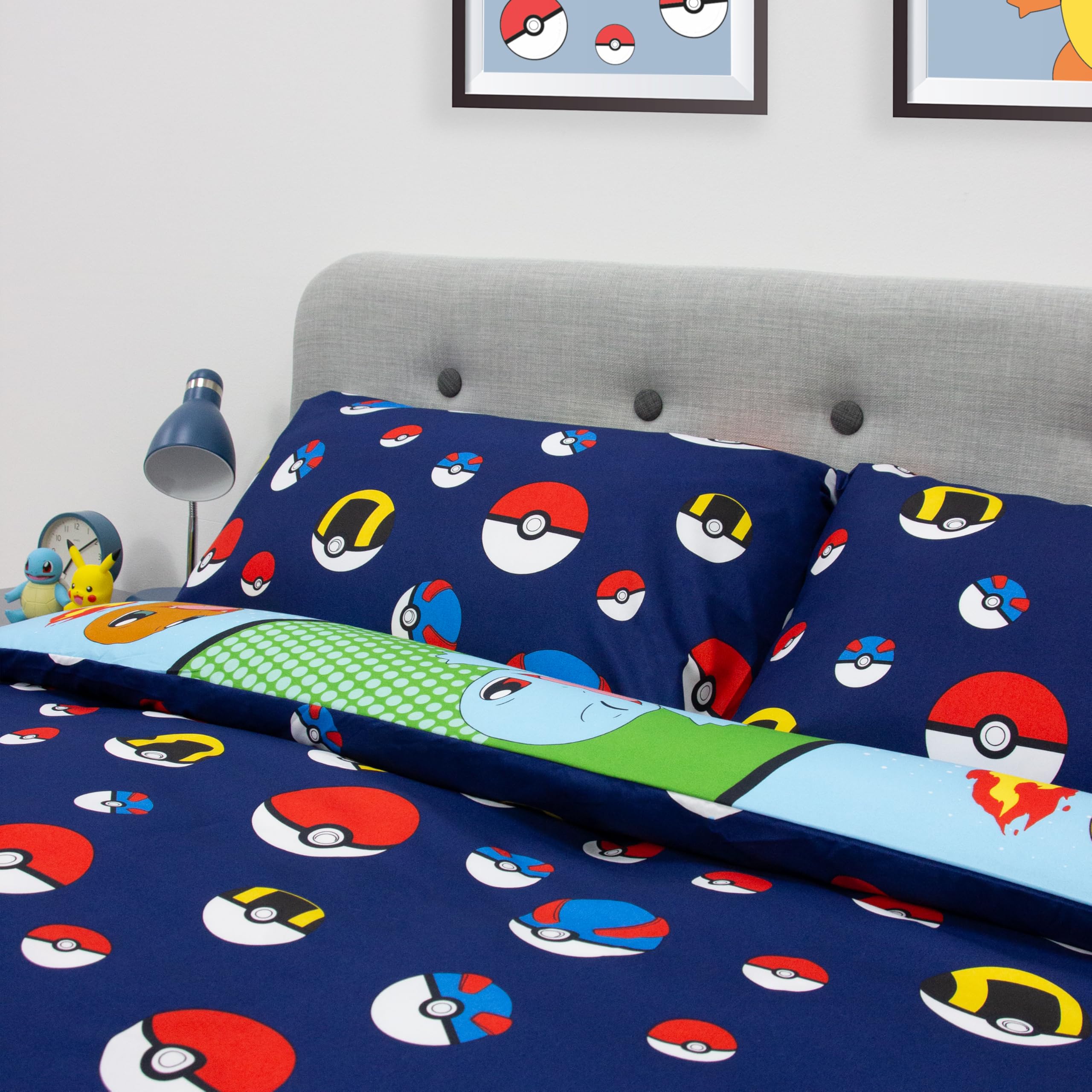 Character World Pokemon Retro Design Double Duvet Cover Set | Reversible | Brushed Microfibre 7