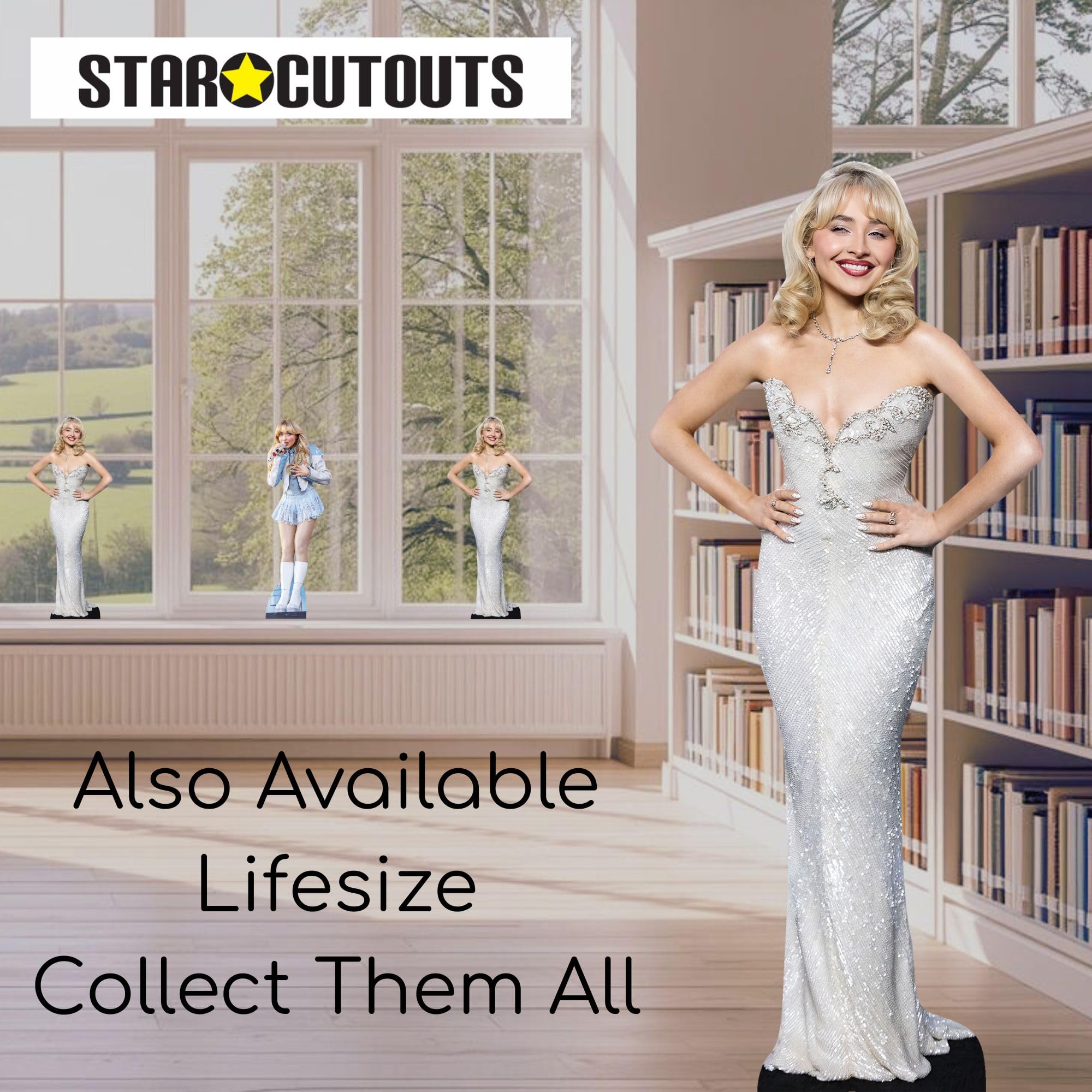 STAR CUTOUTS Sabrina Carpenter Shelf Top Cardboard Cutout | CS1198 | Regular Size 7
