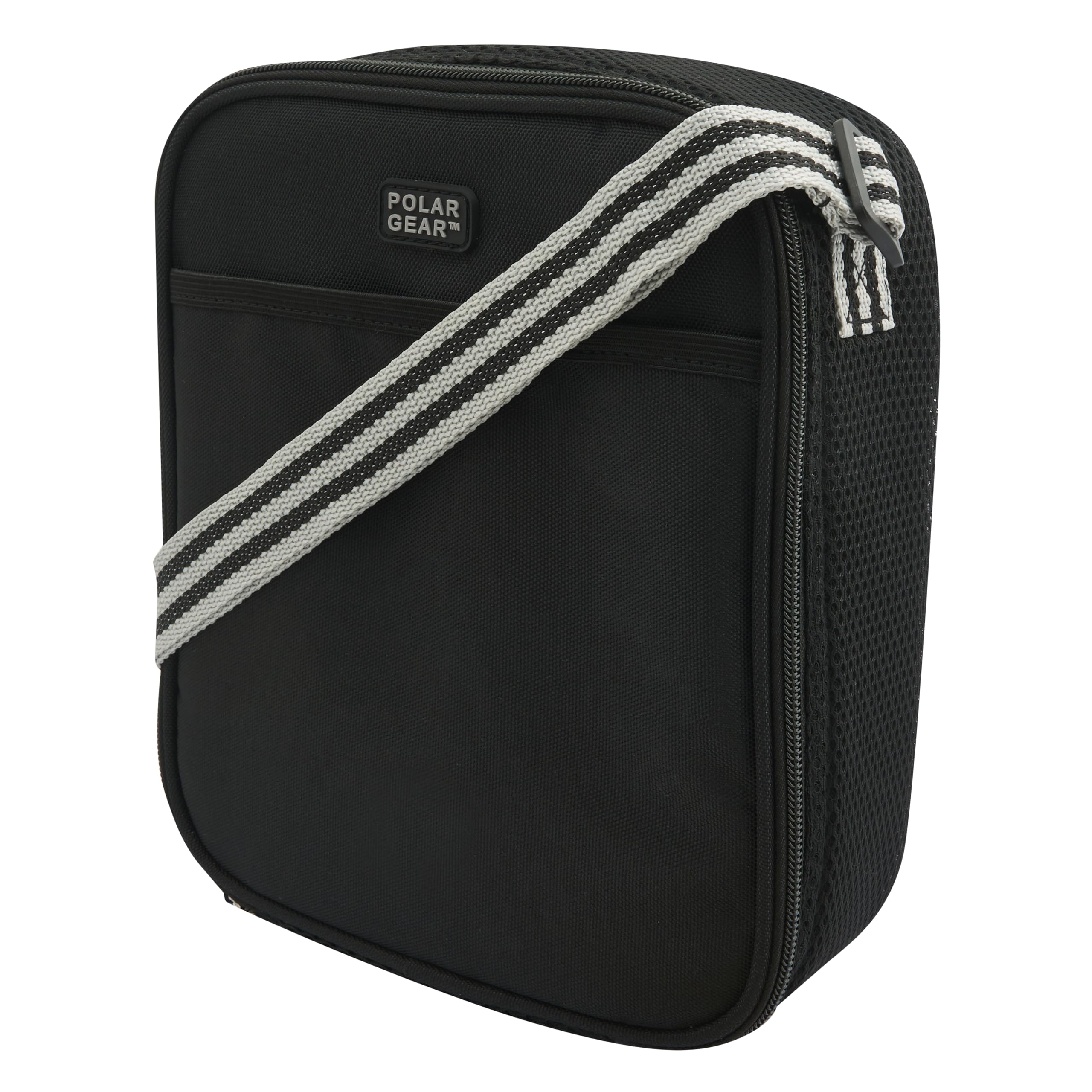 Polar Gear Insulated Kids Lunch Bag - Antibacterial Lining | Adjustable Strap | Graphite