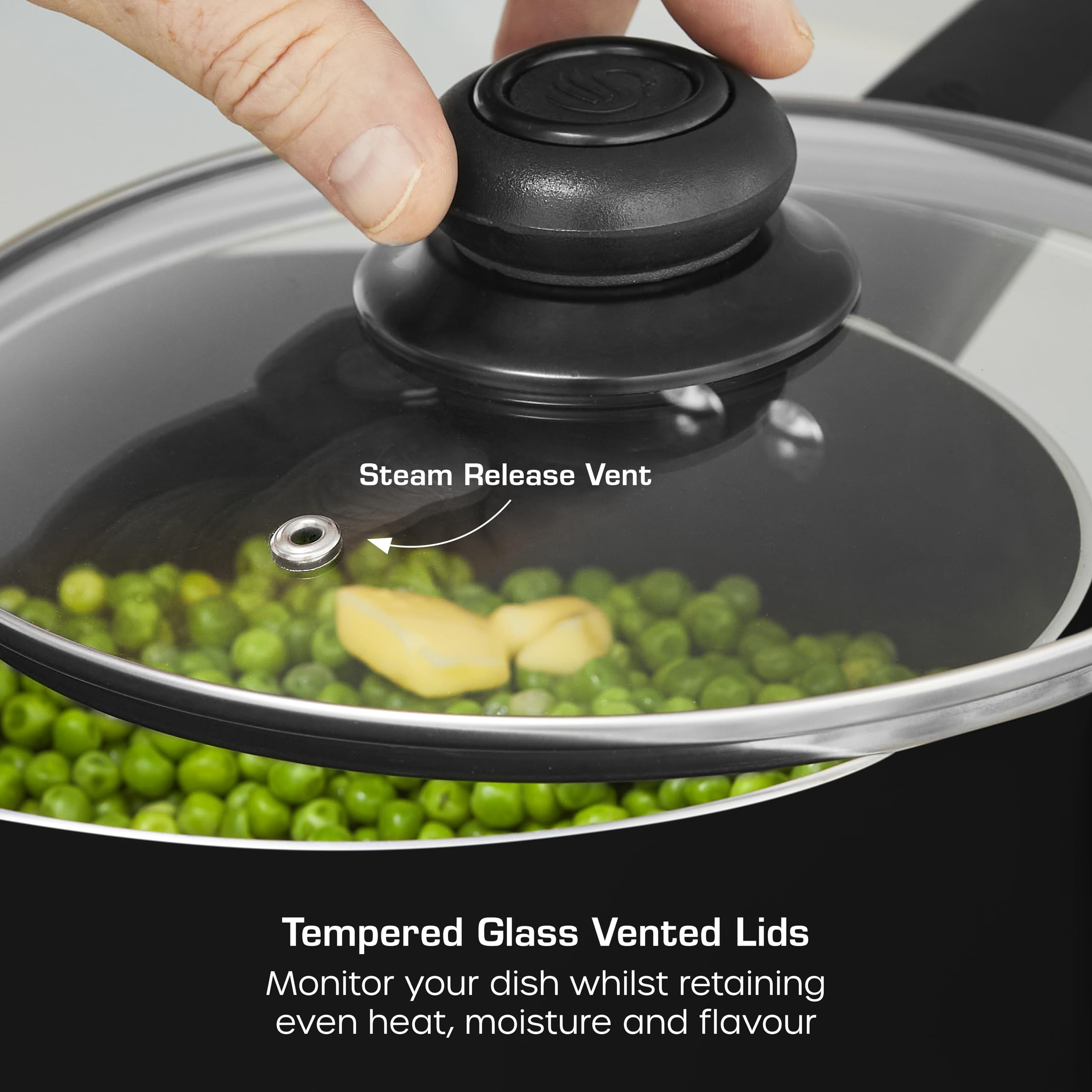 Swan Townhouse 3 Piece Saucepan Set with 16/18/20cm Pans | Non-Stick Ceramic | Dishwasher Safe 5