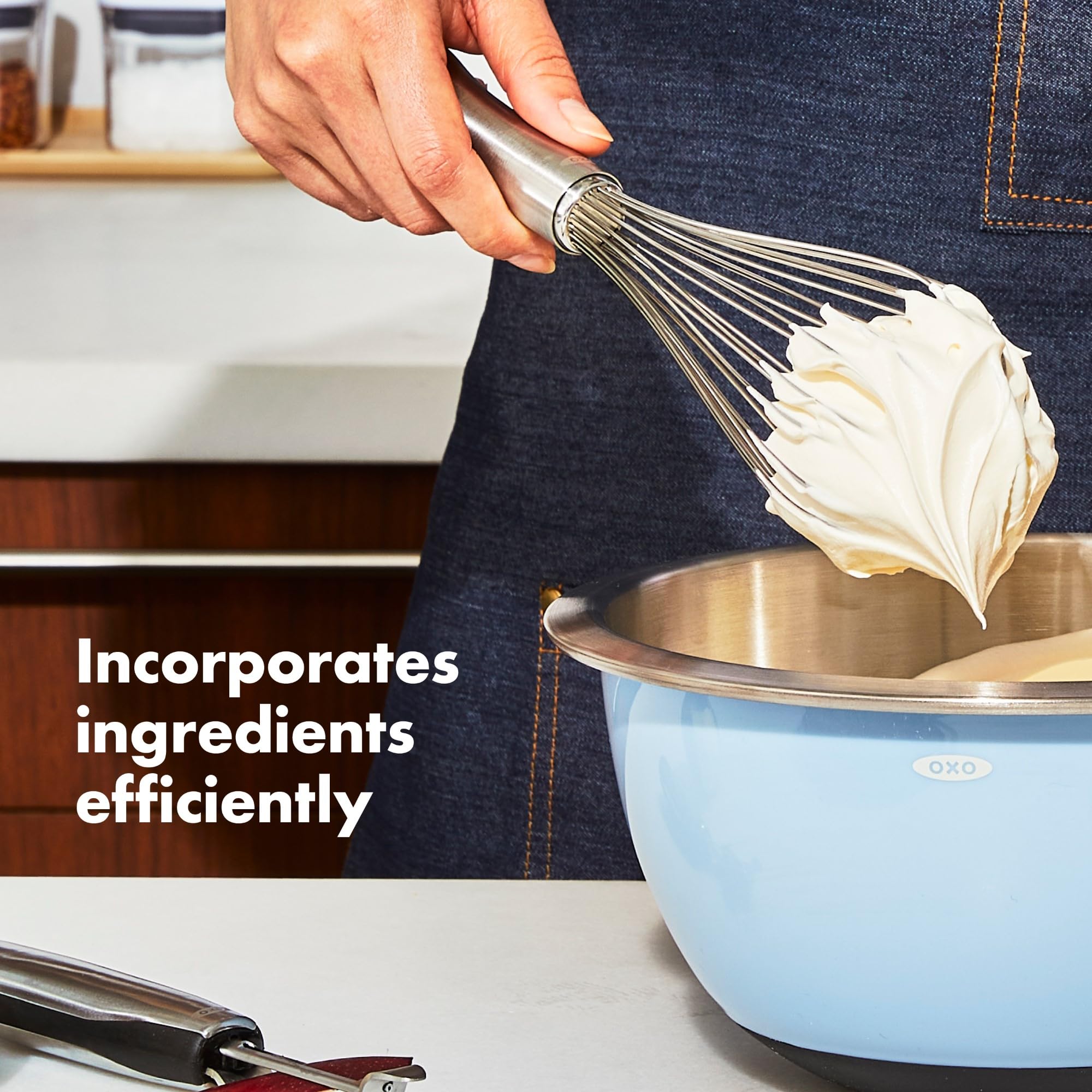 OXO Good Grips Steel Balloon Whisk - 27.9cm Stainless Steel | Dishwasher Safe 2