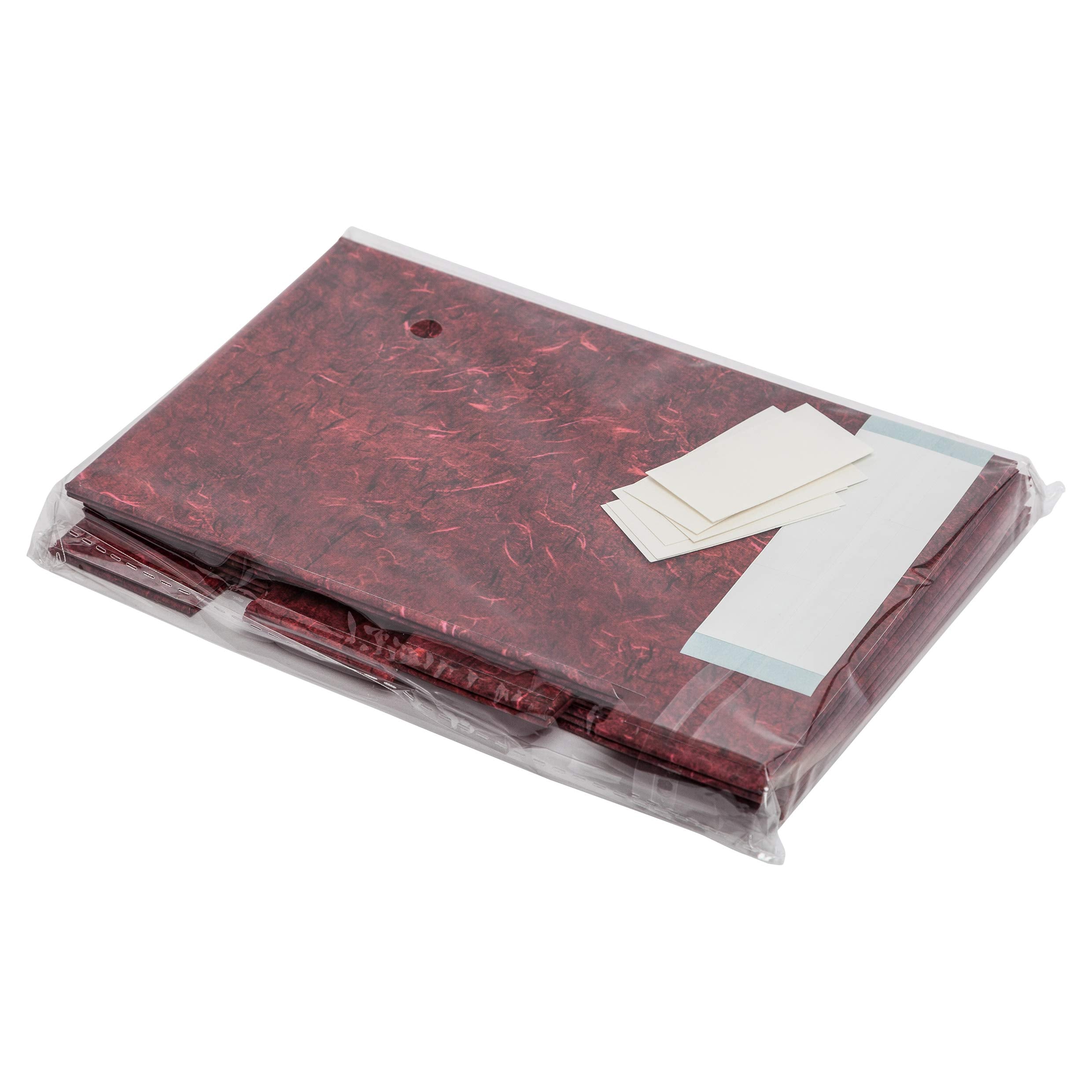 Hampton Frames Photo Storage Box - Holds 700 5x7 Photos | Red Marble Effect | Acid/Lignin Free 4