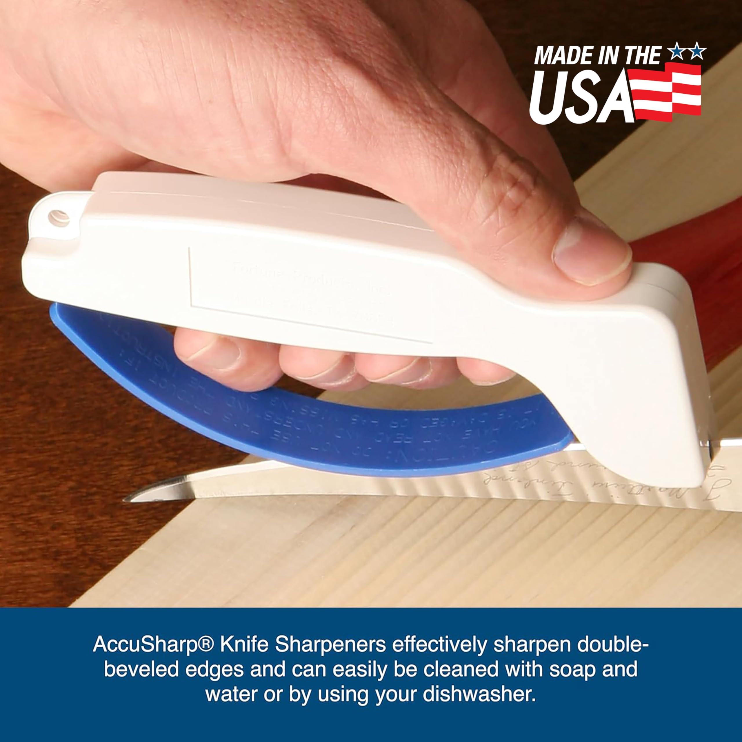 ACCUSHARP Fillet Knife Sharpener - Diamond-Honed Tungsten Carbide | Made in USA 6