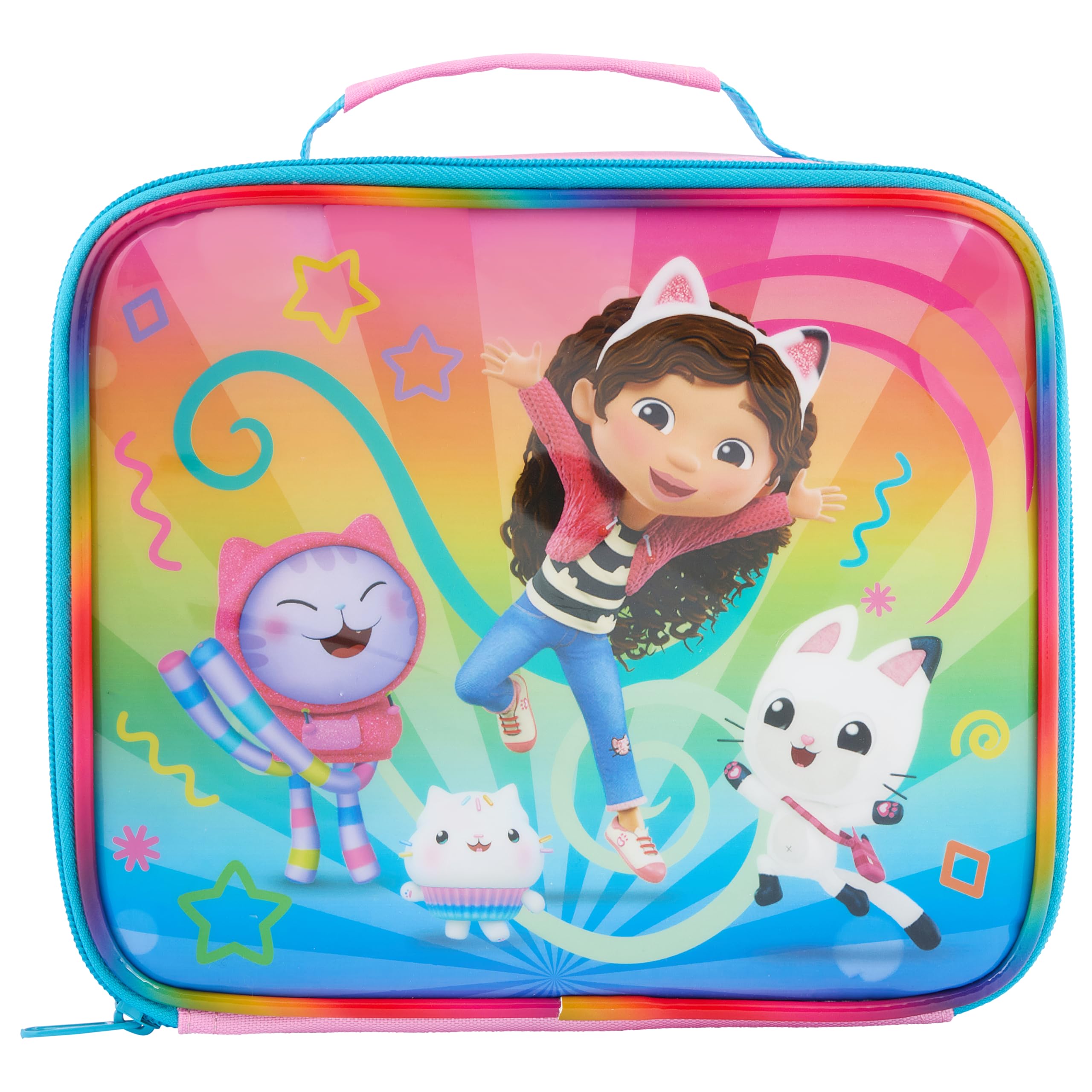 DREAMWORKS GABBY'S DOLLHOUSE Gabby's Dollhouse Lunch Bag - Insulated Polyester | Pink | Carry Handle 2