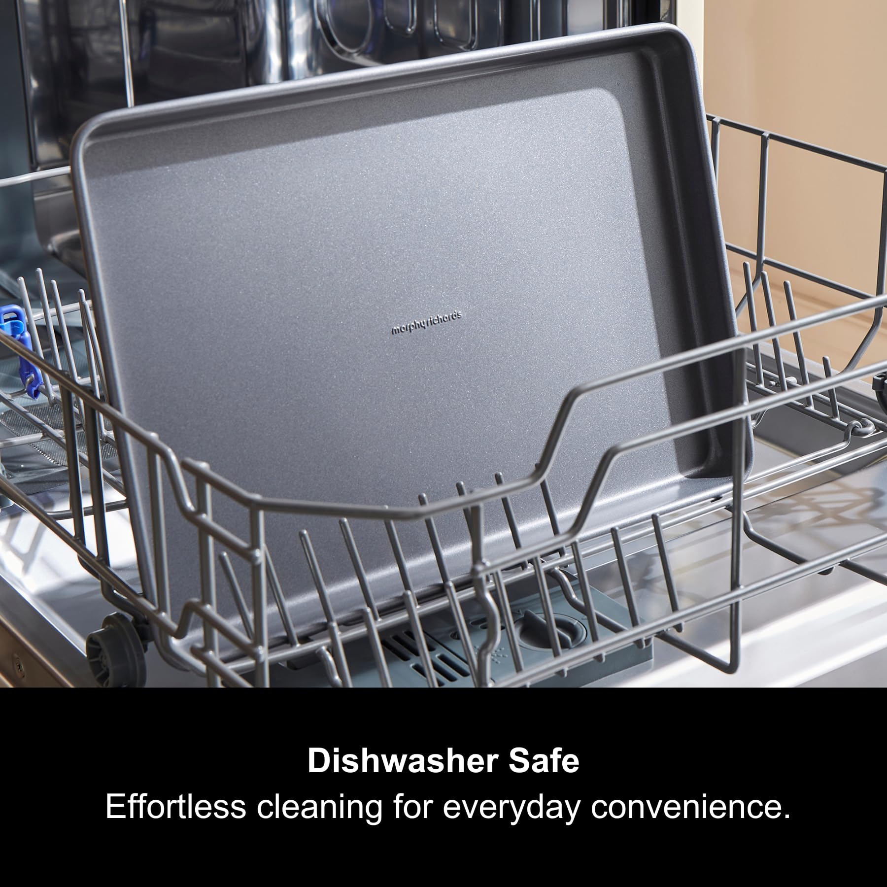Morphy Richards 2 Piece Carbon Steel Oven Tray Set - Heavy Duty Non-Stick | Oven Safe to 230°C 6