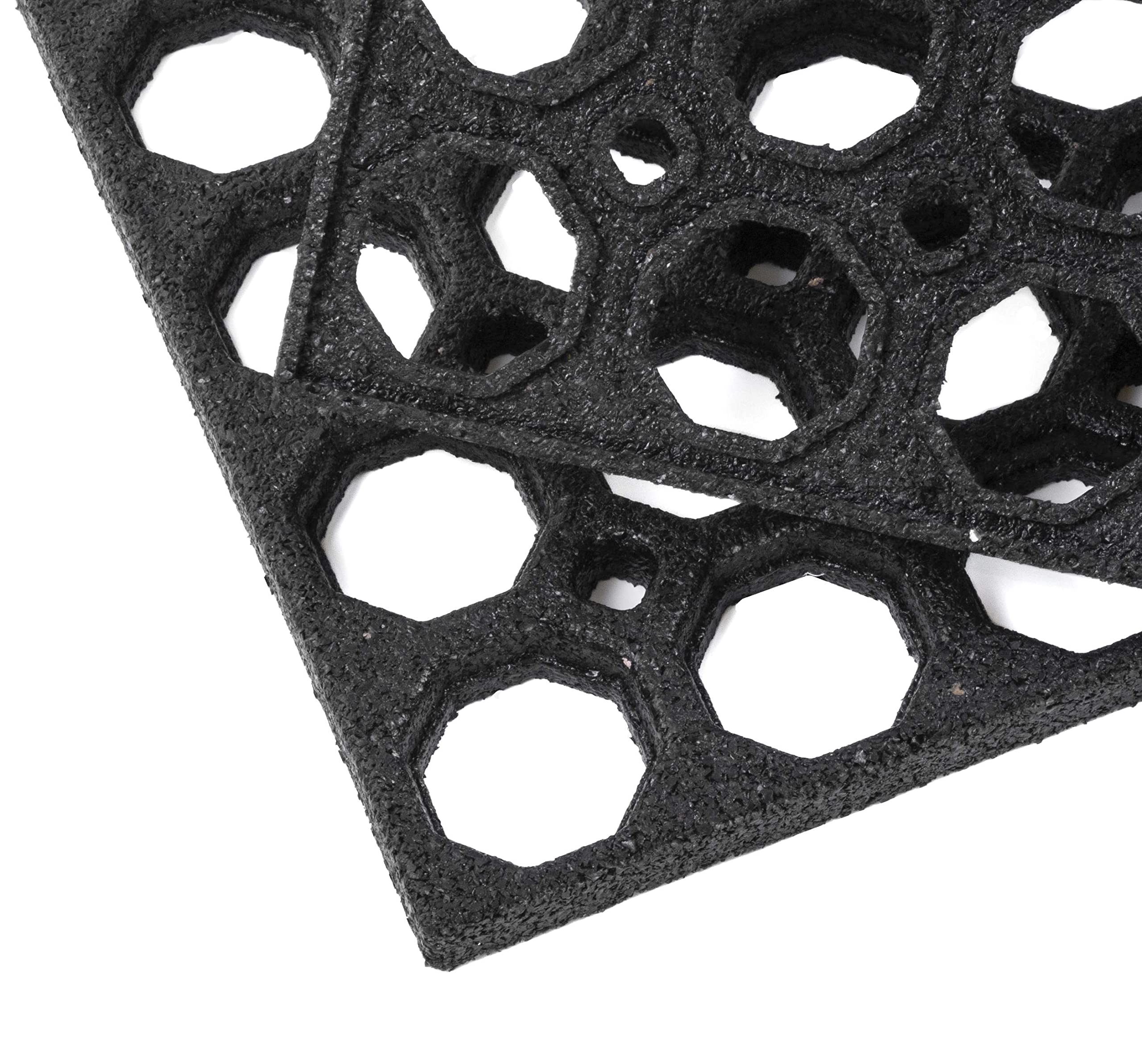 Nicoman Honeycomb Outdoor Rubber Doormat - Heavy Duty Boot Scraper | 75x45 cm | Black 5