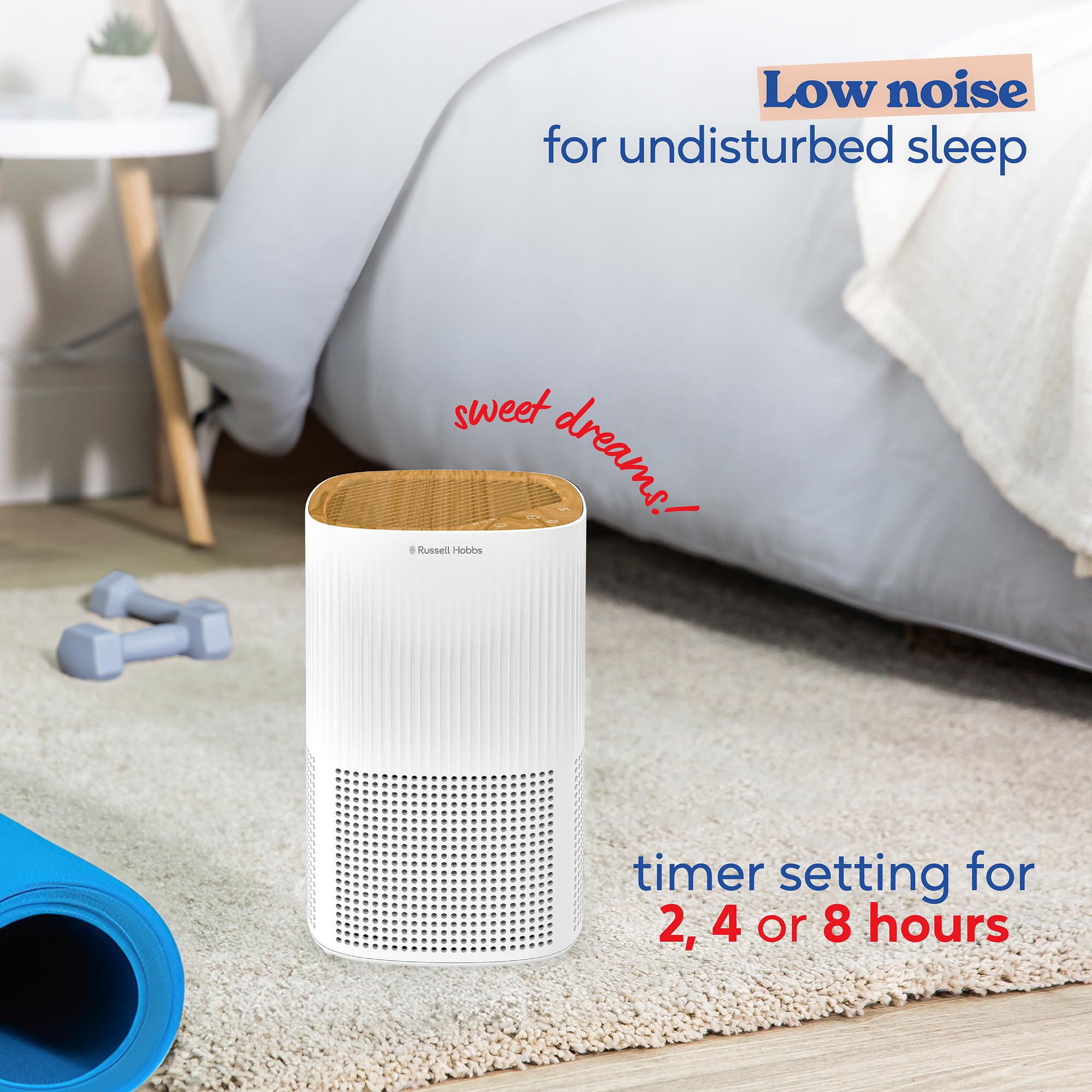 Russell Hobbs Air Purifier for Bedrooms & Home - 100m³/h CADR, 3-Stage Filtration, Aromatherapy 5