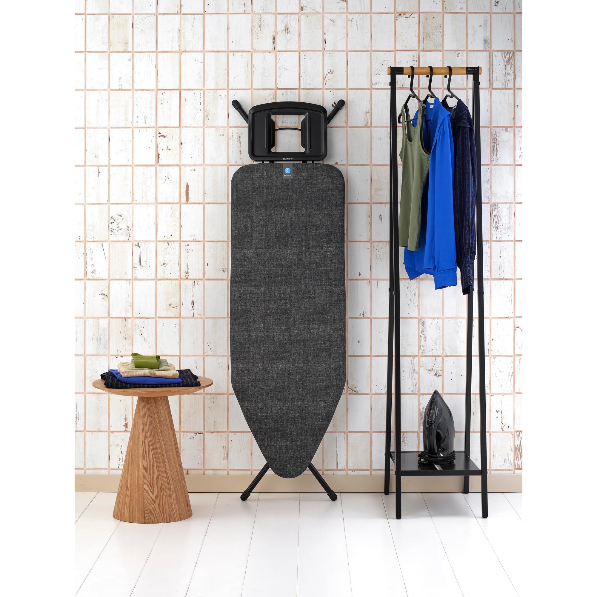 Brabantia Ironing Board C - XL 124 x 45 cm Space | Adjustable Height 75-98 cm | Denim Black 3