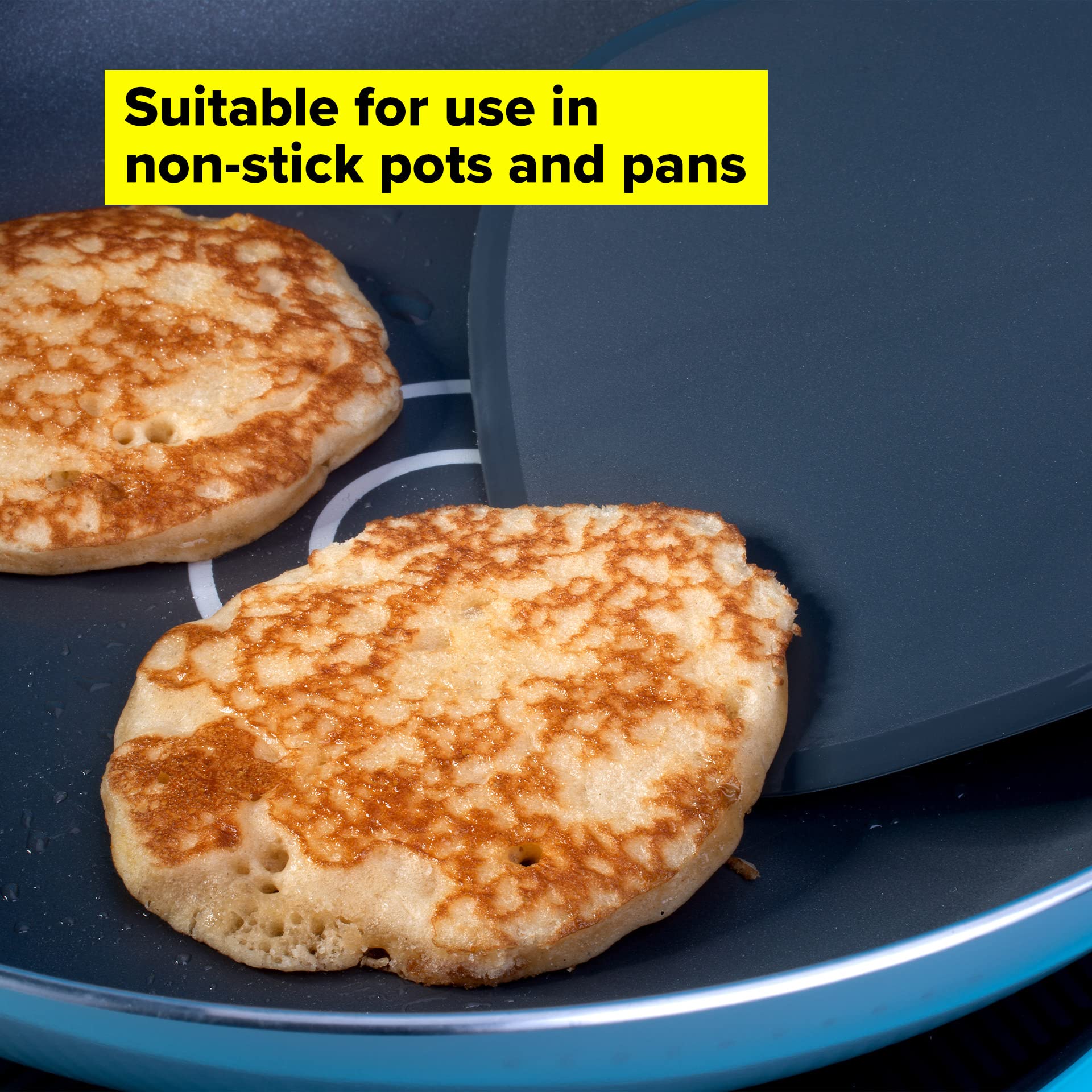 Tasty Pancake Turner - Extra Large, Soft-Touch Handle, Heat Resistant up to +220°C | Dark Blue/Grey 6